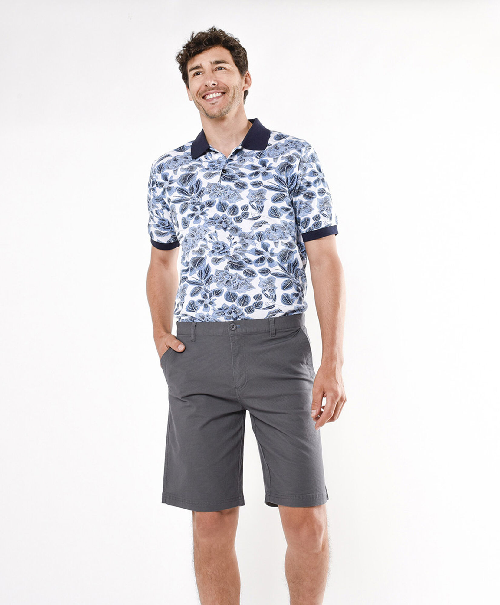 Short hombre liso gris Short hombre liso gris