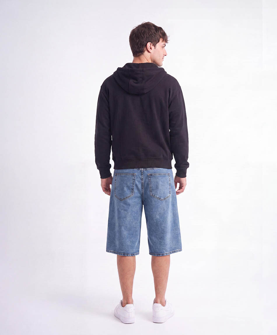 Bermuda hombre denim loose azul