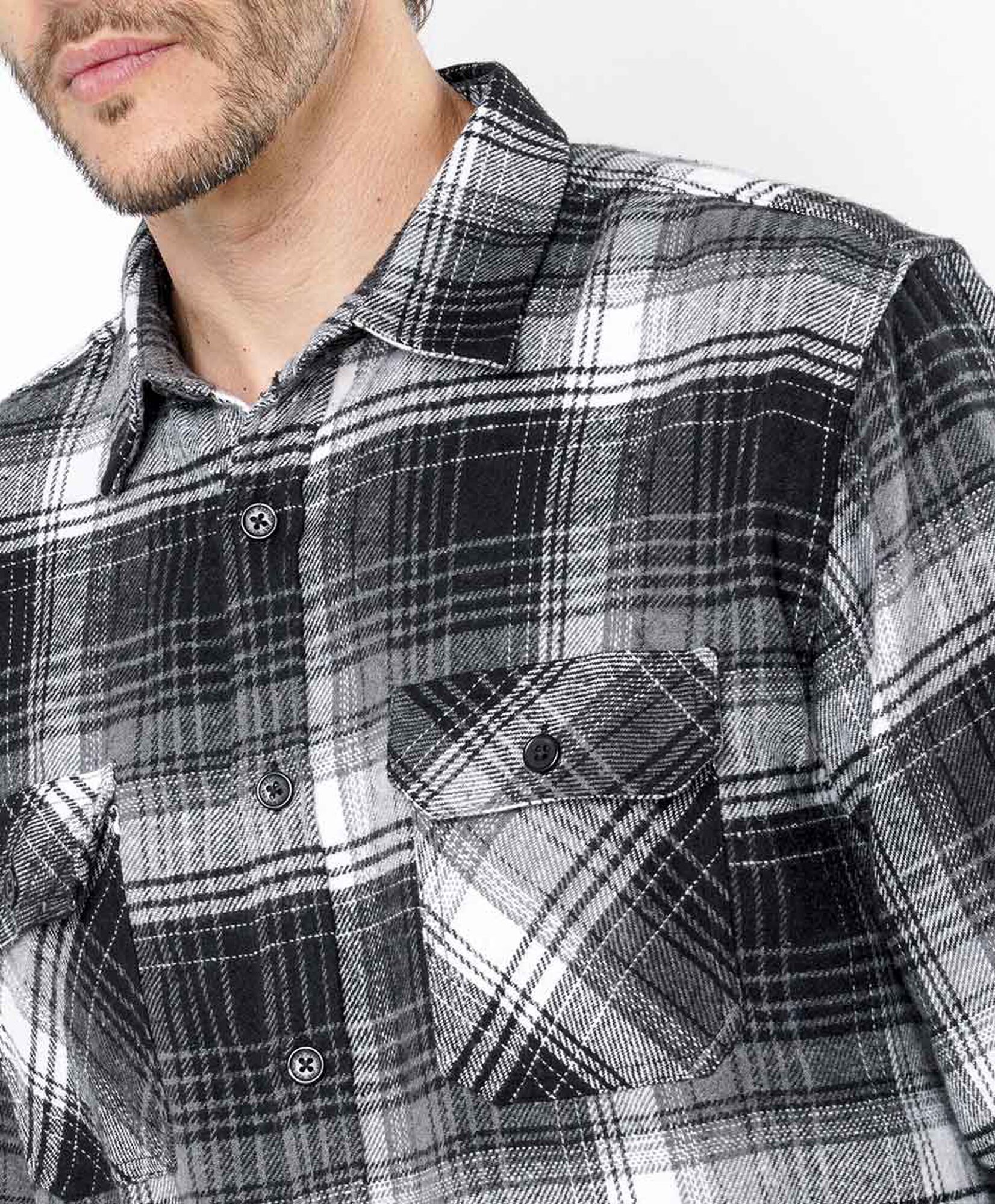 Chaqueta hombre leñadora gris Chaqueta hombre leñadora gris