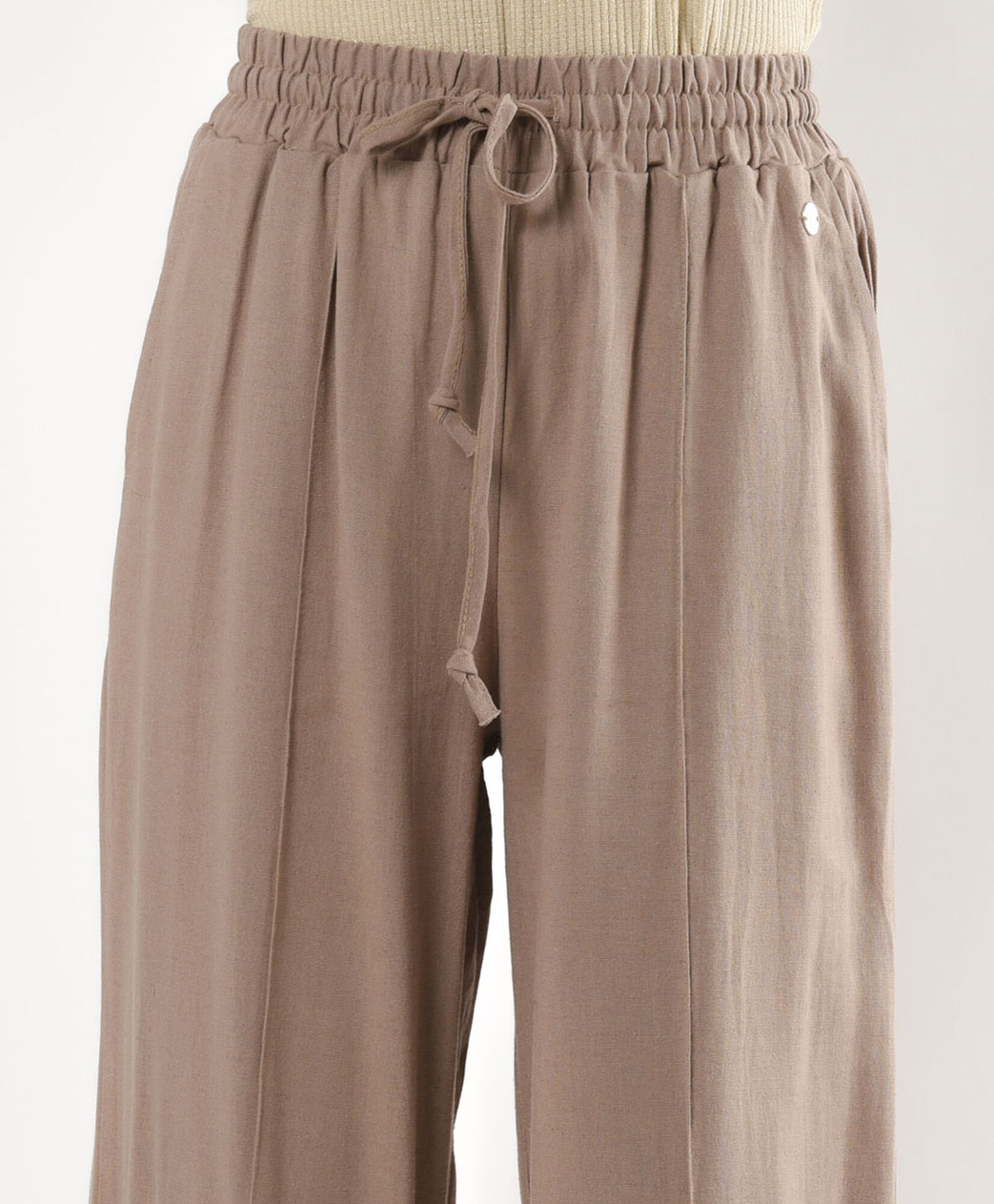 Pantalón mujer lino palazzo Pantalón mujer lino palazzo