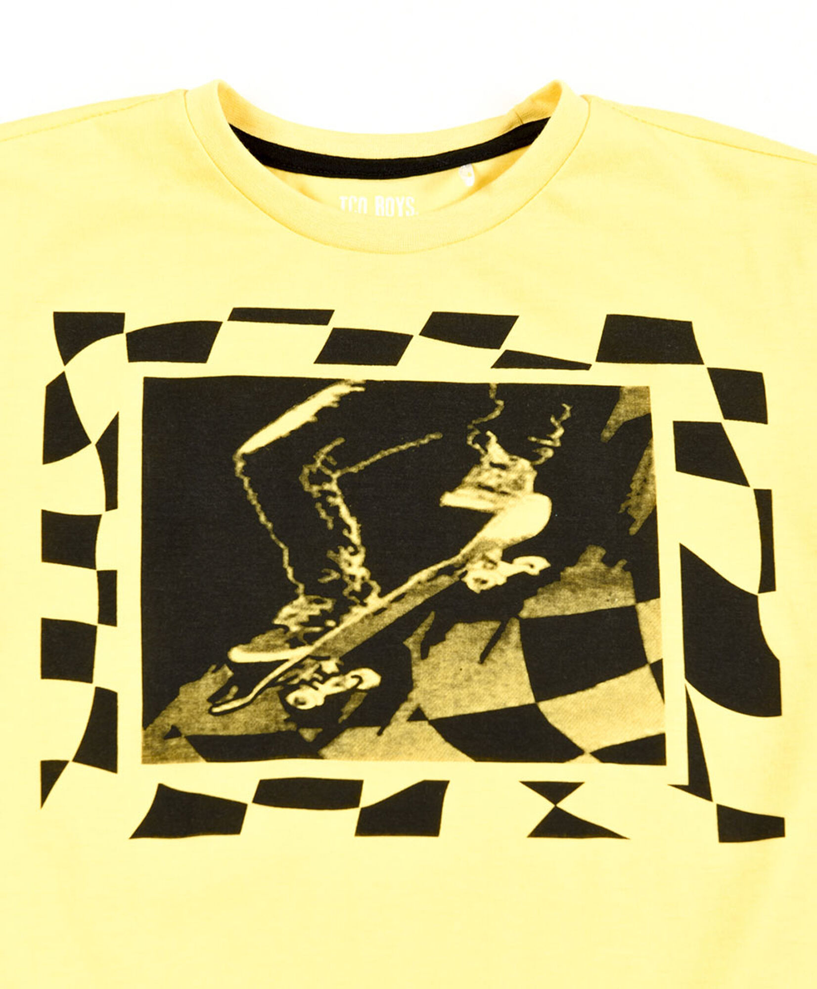 Polera niño skate amarilla Polera niño skate amarilla