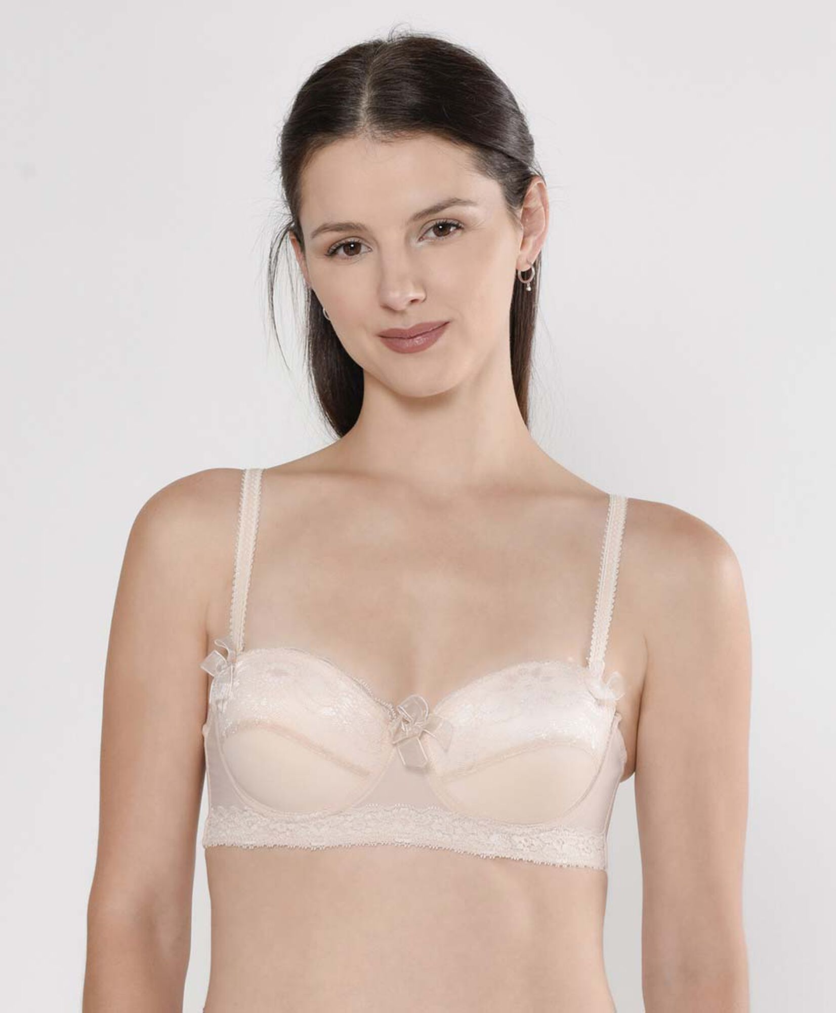 Sostén mujer encaje mesh strapless Sostén mujer encaje mesh strapless
