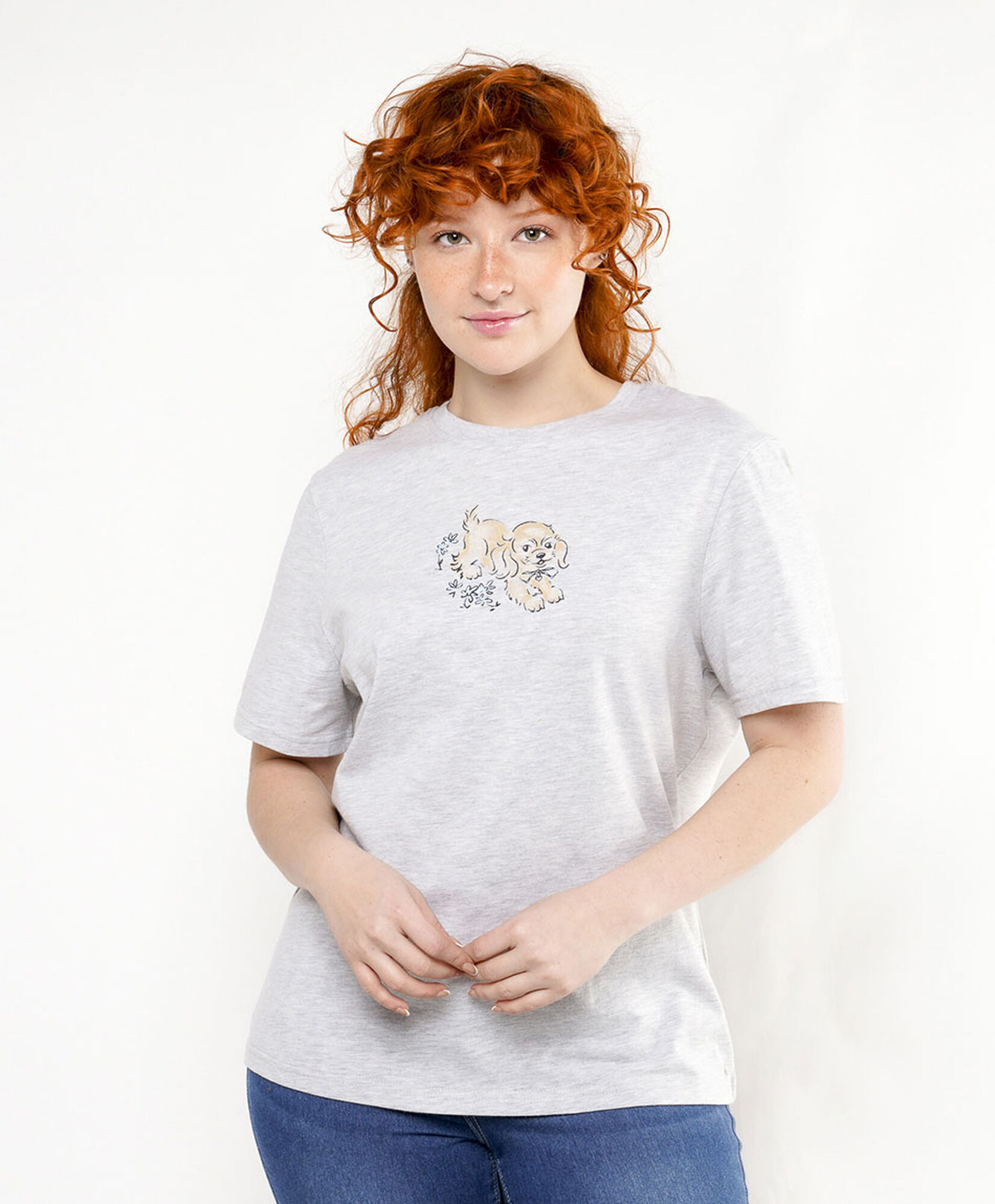 Polera mujer perrito Polera mujer perrito