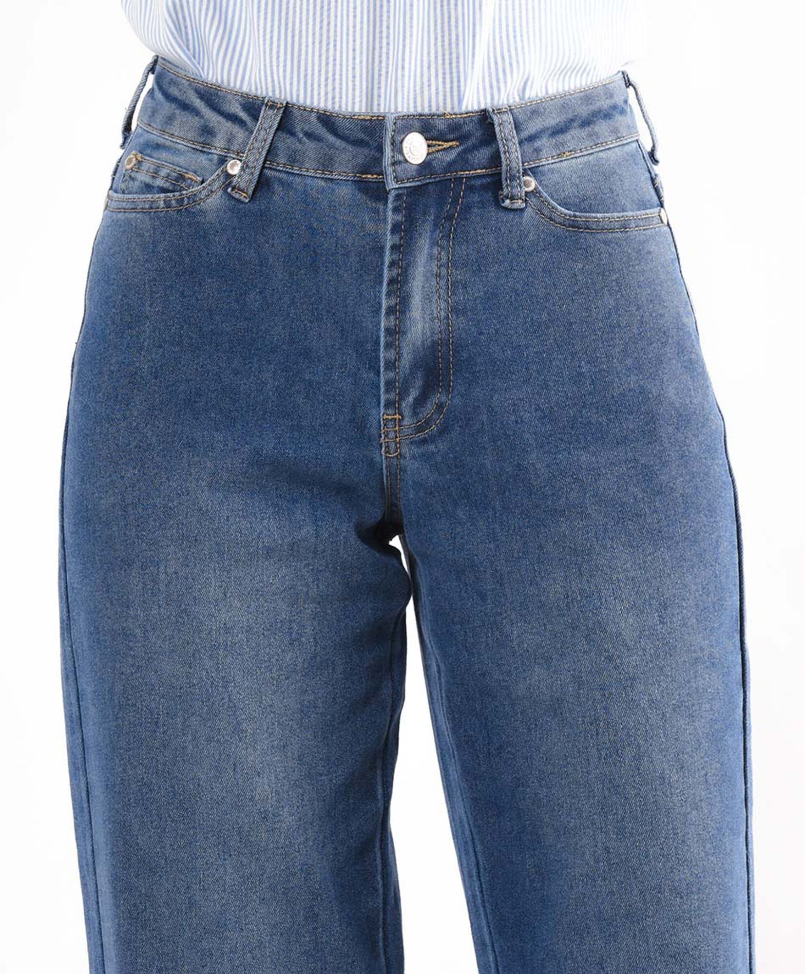 Jeans mujer basta bordada wide Jeans mujer basta bordada wide