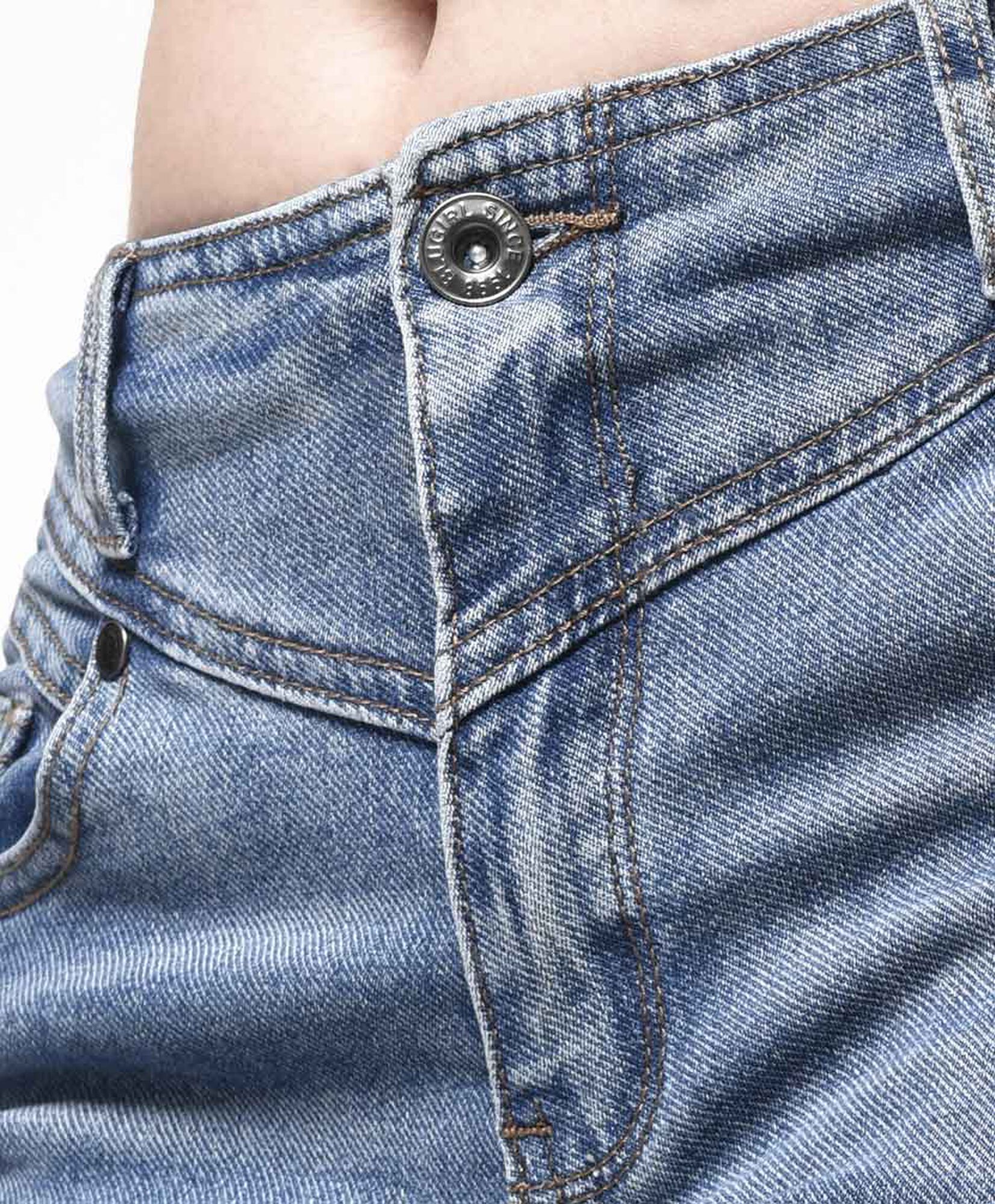 Jeans mujer desgastado flecos wide Jeans mujer desgastado flecos wide