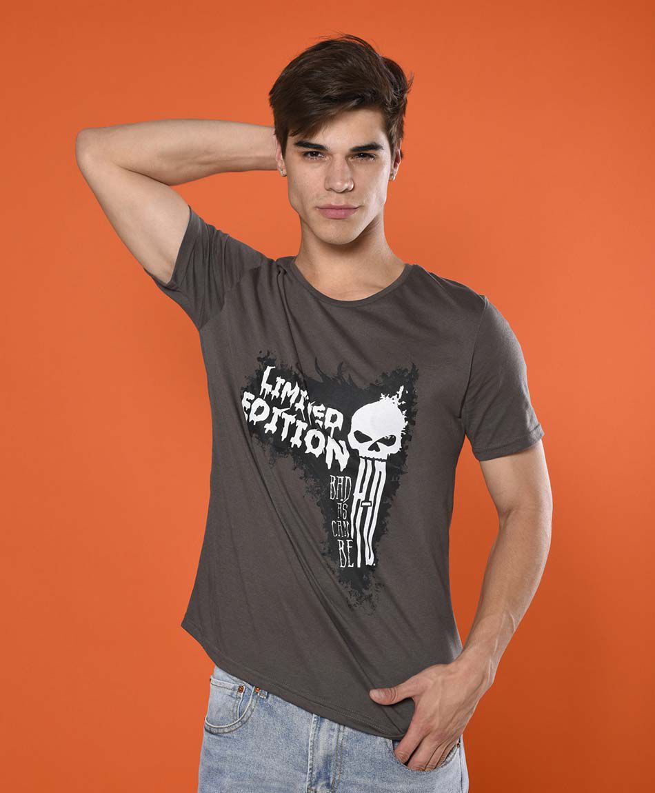 Polera manga corta cuello redondo