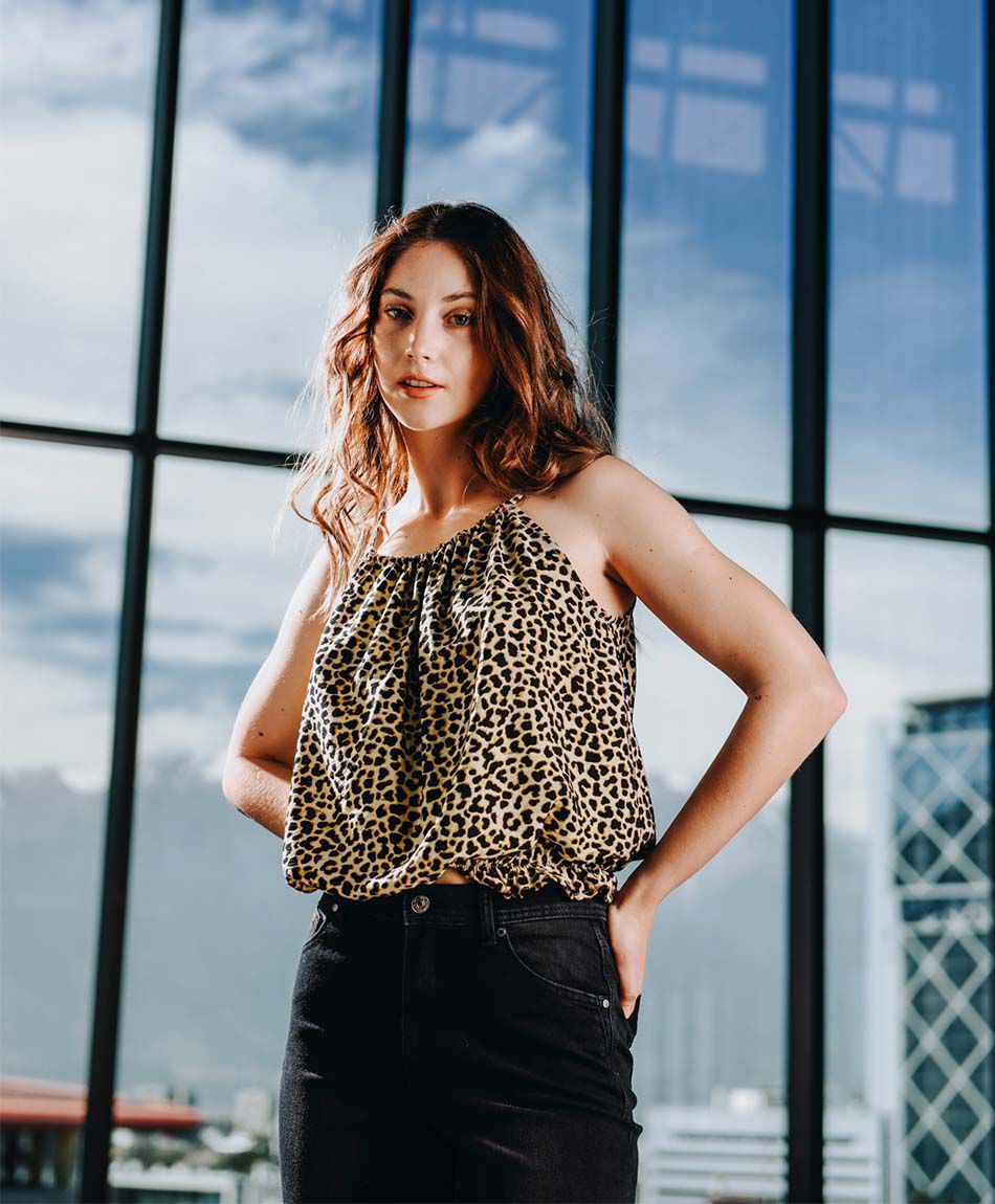 Blusa mujer top animal print