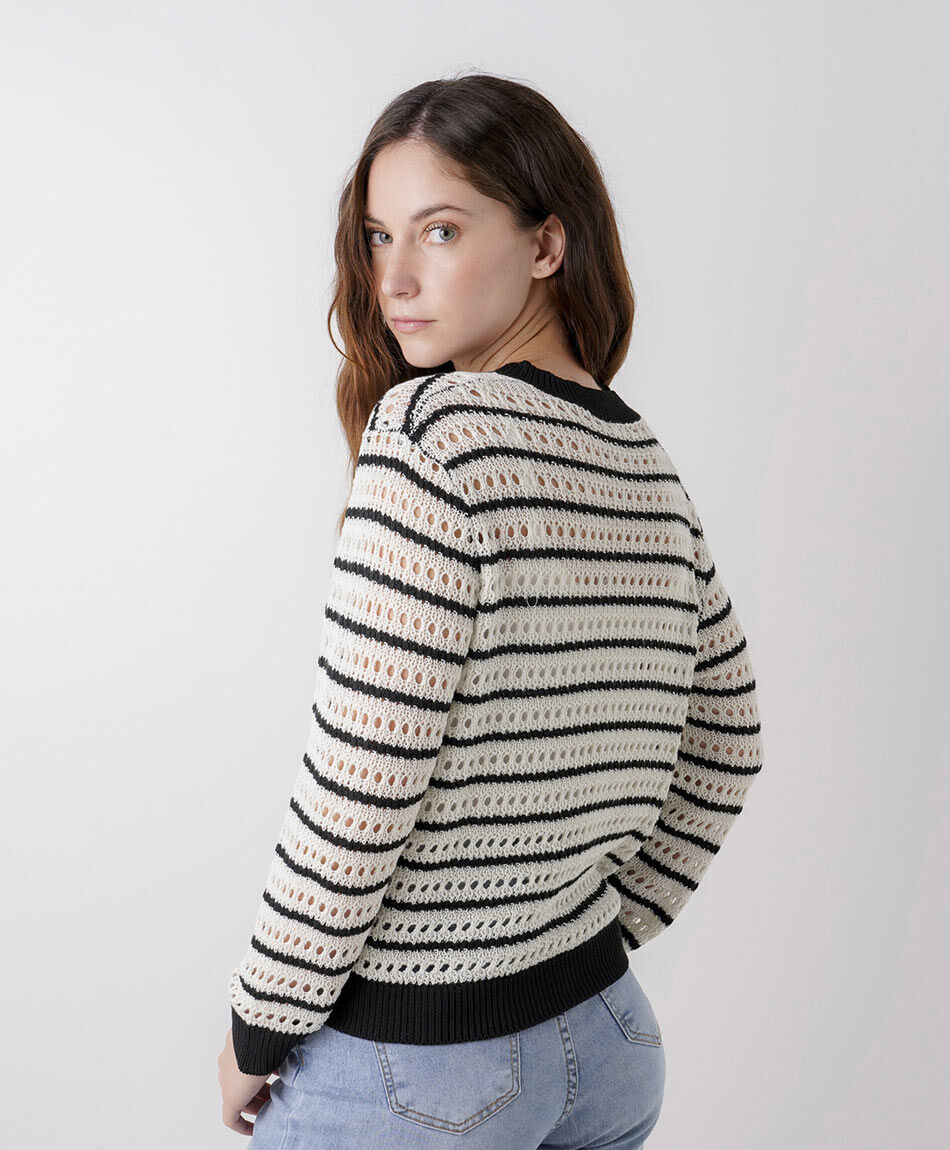 Cardigan mujer calado jacquard