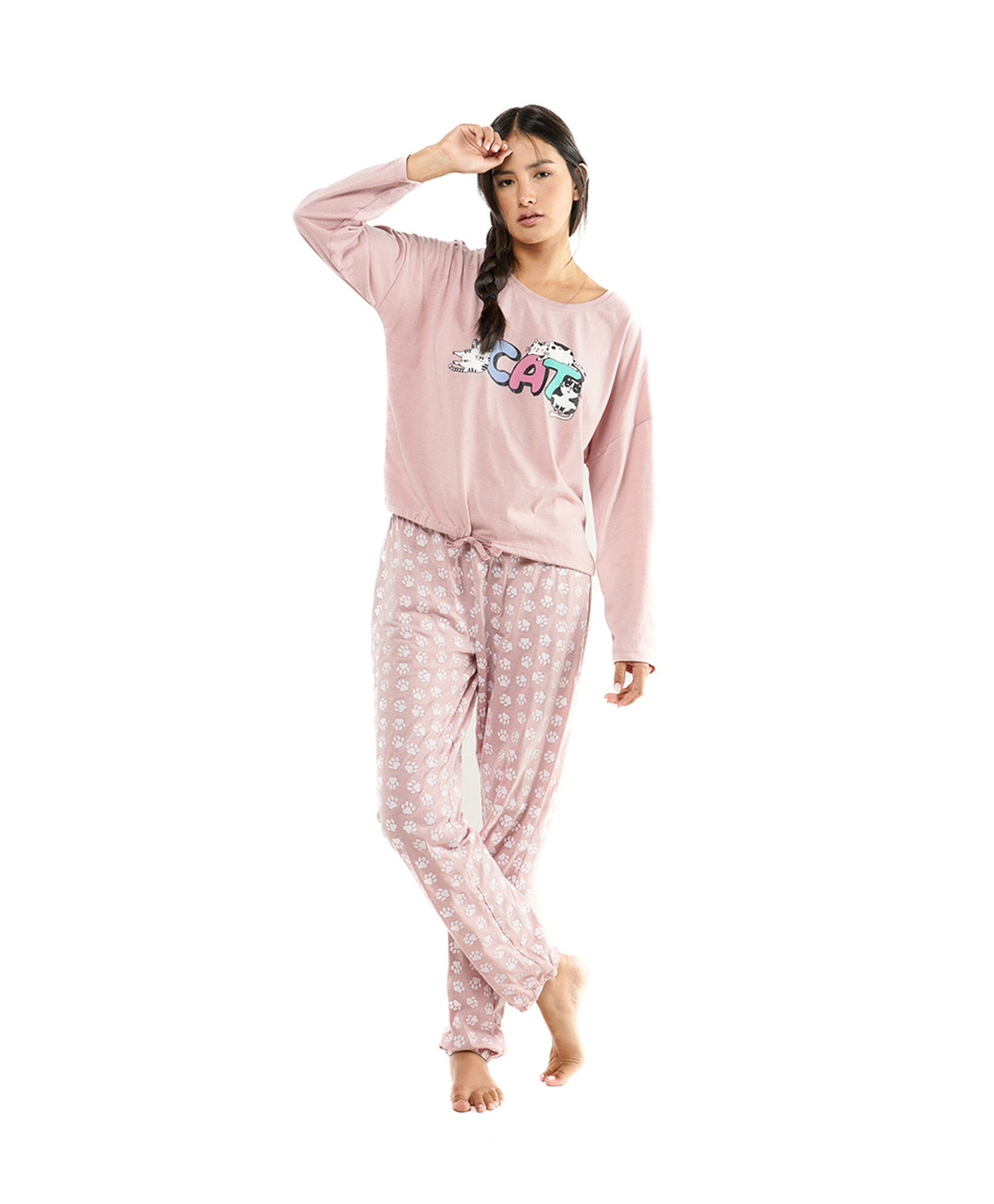 Pijama mujer tres gatos lazo Pijama mujer tres gatos lazo