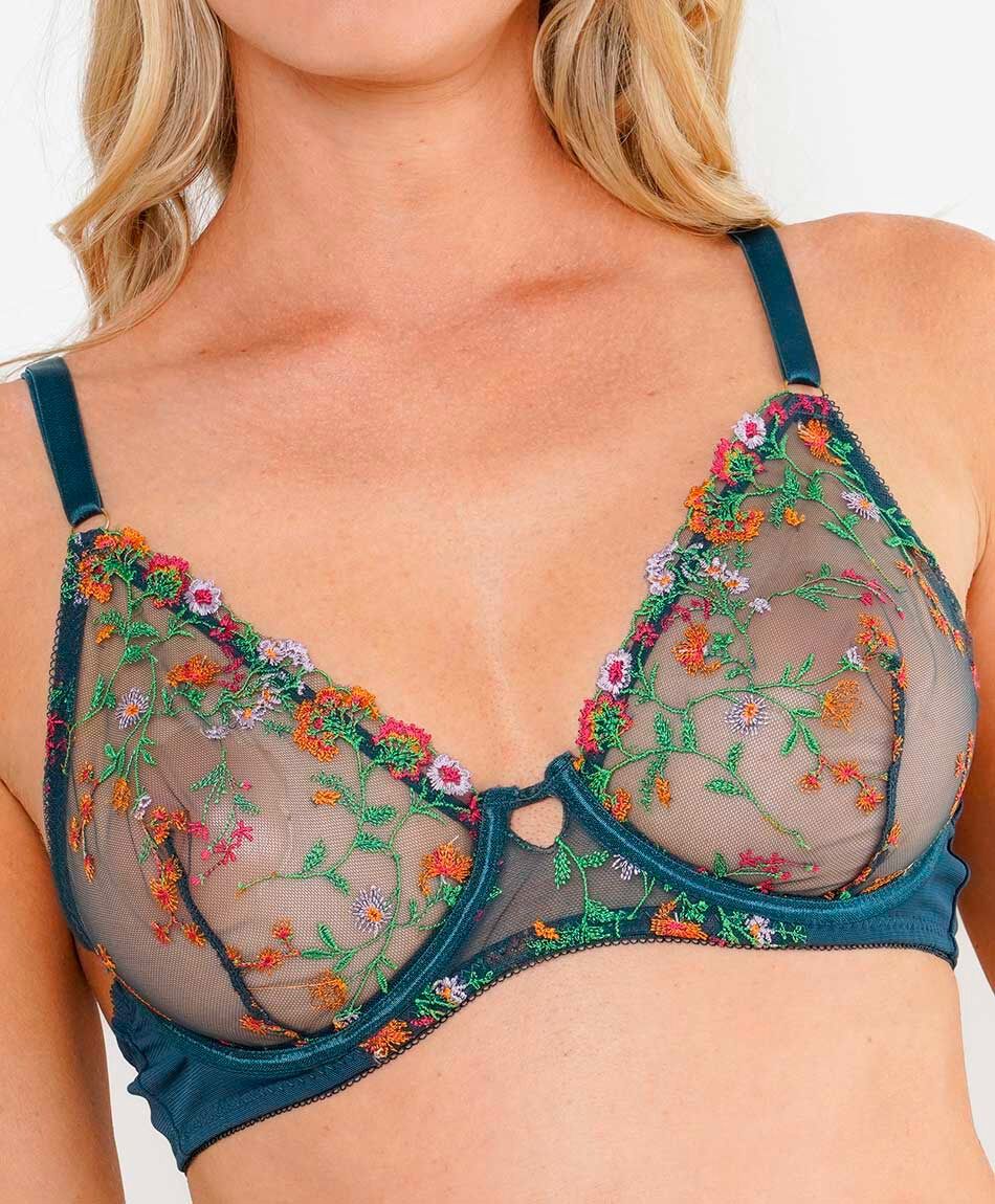 Sost&eacute;n mujer mix flores bordadas