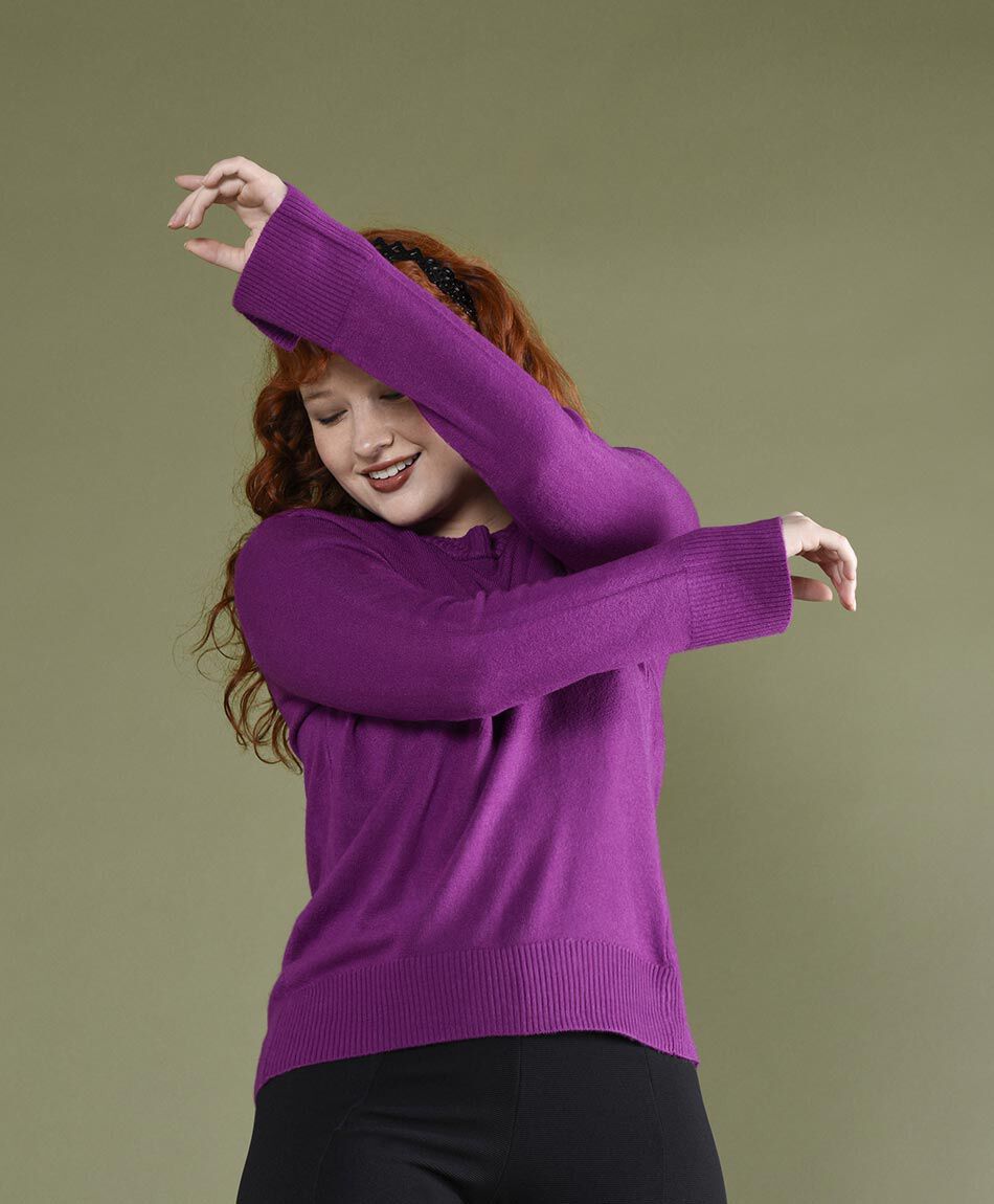 Sweater cl&aacute;sico cuello redondo