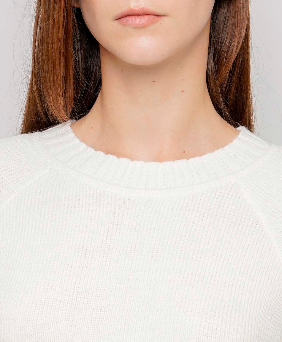 Sweater mujer encaje mangas