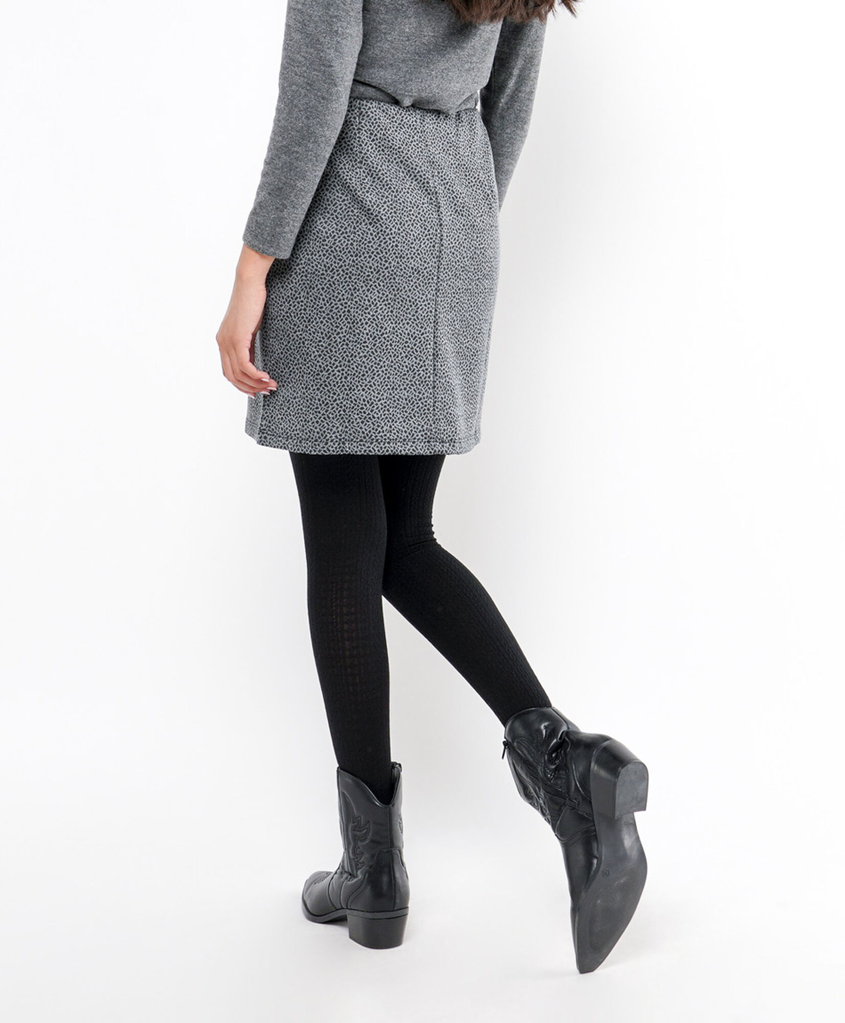 Falda mujer animal print gris Falda mujer animal print gris