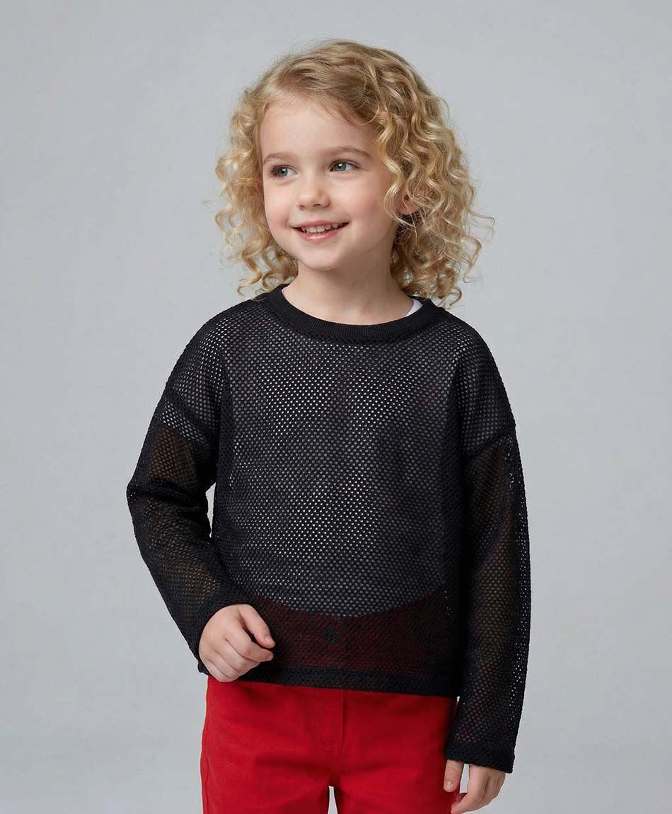 Polera ni&ntilde;a malla