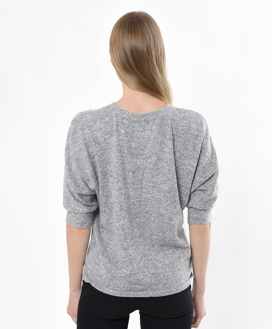 Polera mujer texto perlas