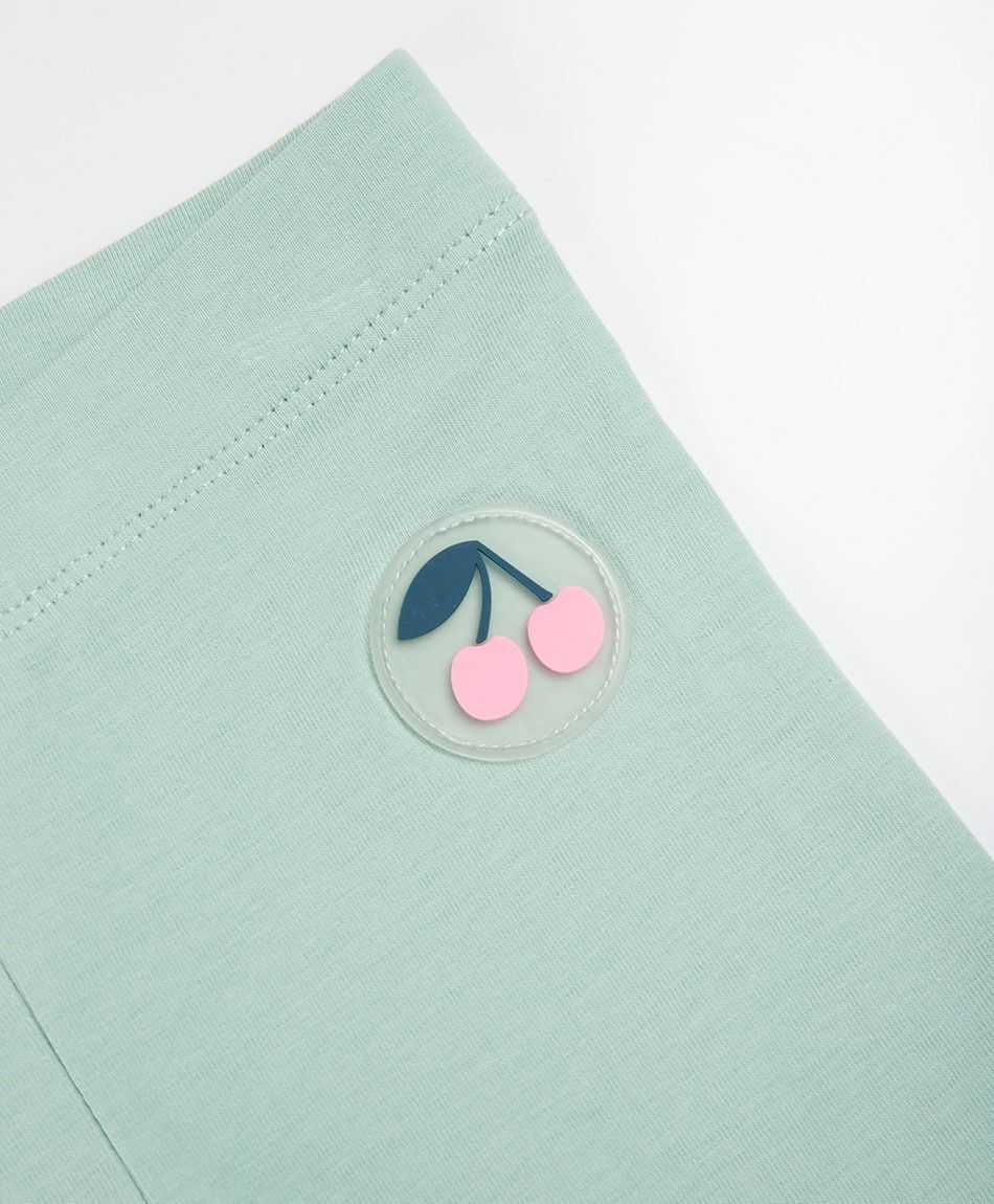 Leggins beb&eacute; parche cereza