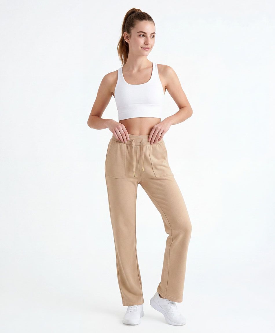 Pantal&oacute;n deportivo mujer beige