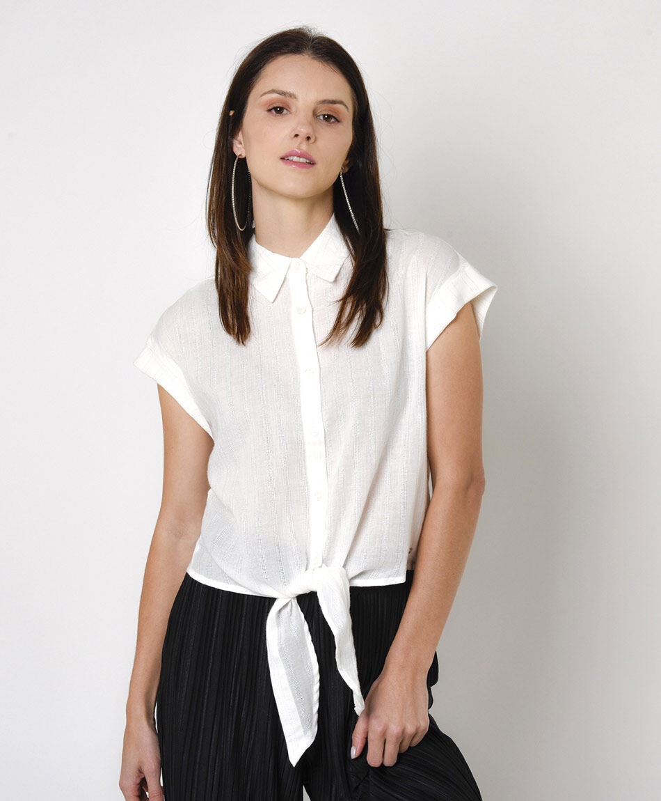 Blusa mujer lurex jacquard