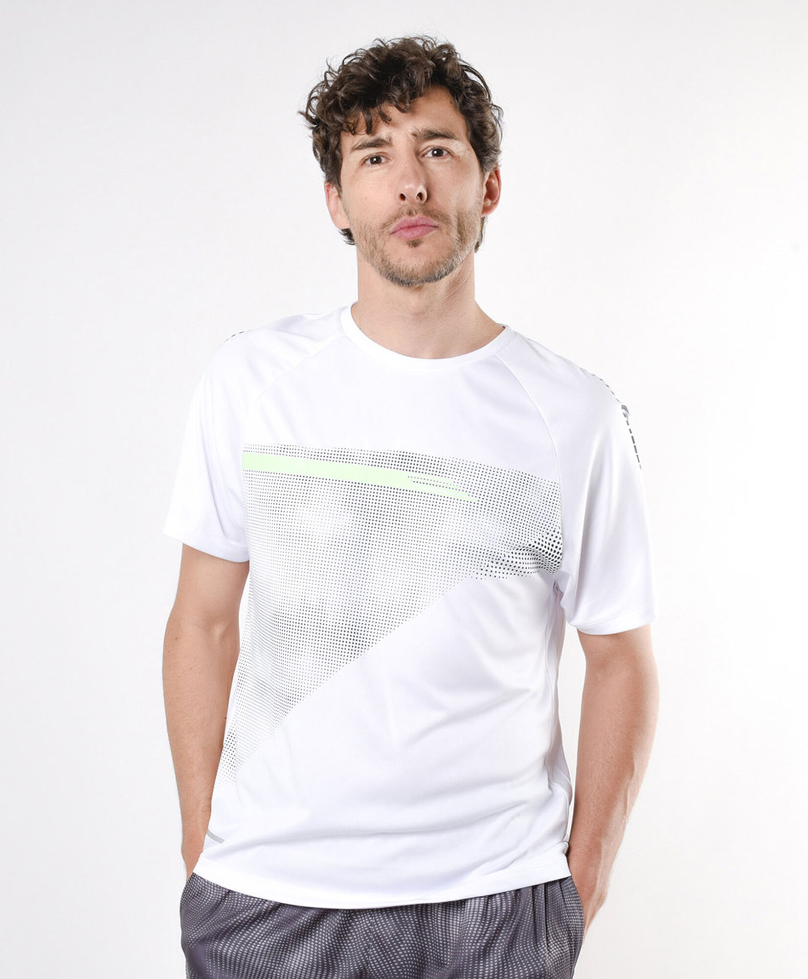 Polera deportiva hombre blanca Polera deportiva hombre blanca