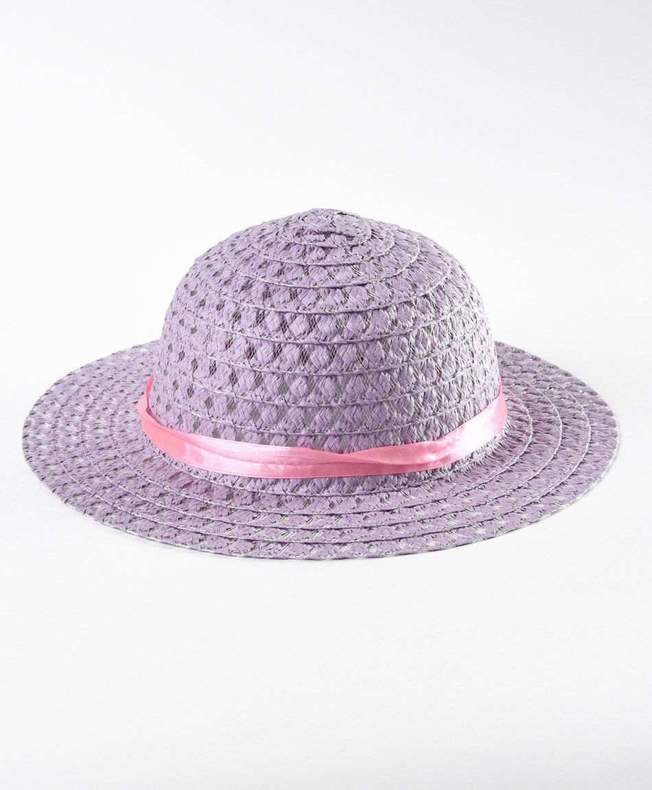 Sombrero ni&ntilde;a cinta y flor