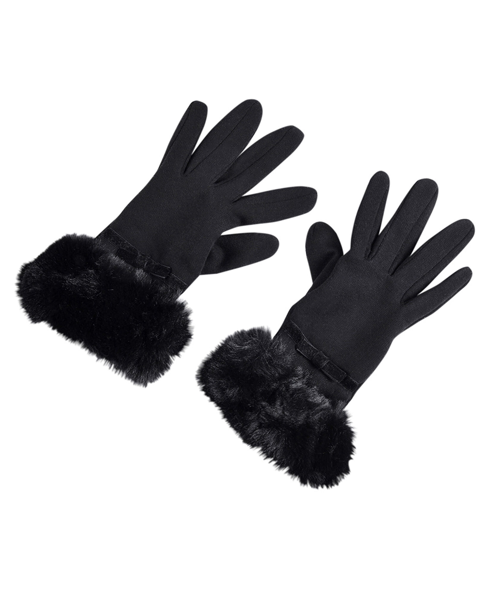 Guante lana coral y ribbon Guante lana coral y ribbon