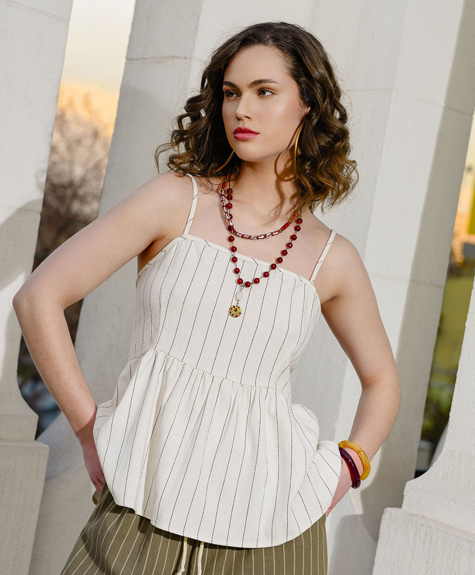 Blusa mujer top líneas Blusa mujer top líneas