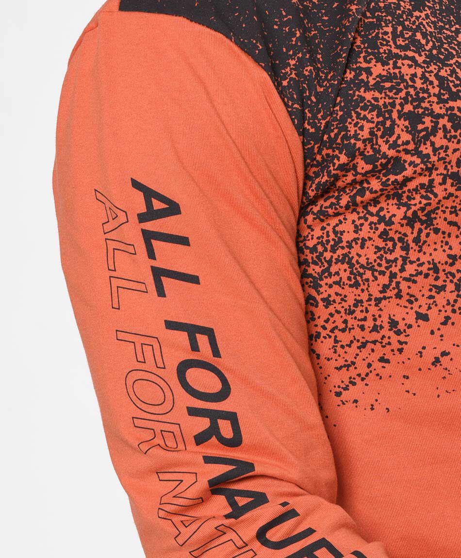 Polera hombre estampada doble
