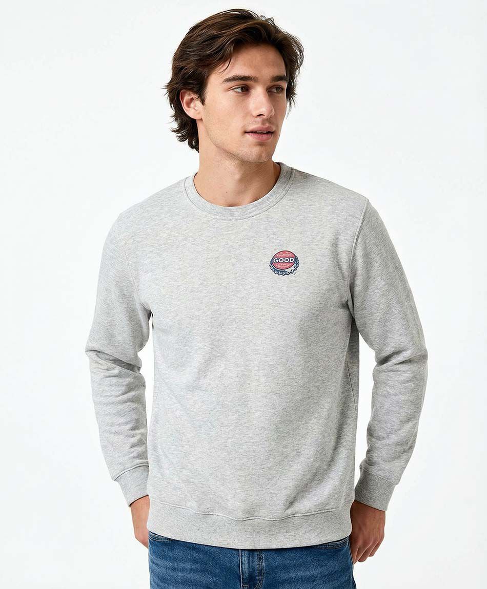 Poler&oacute;n hombre doble print tapa