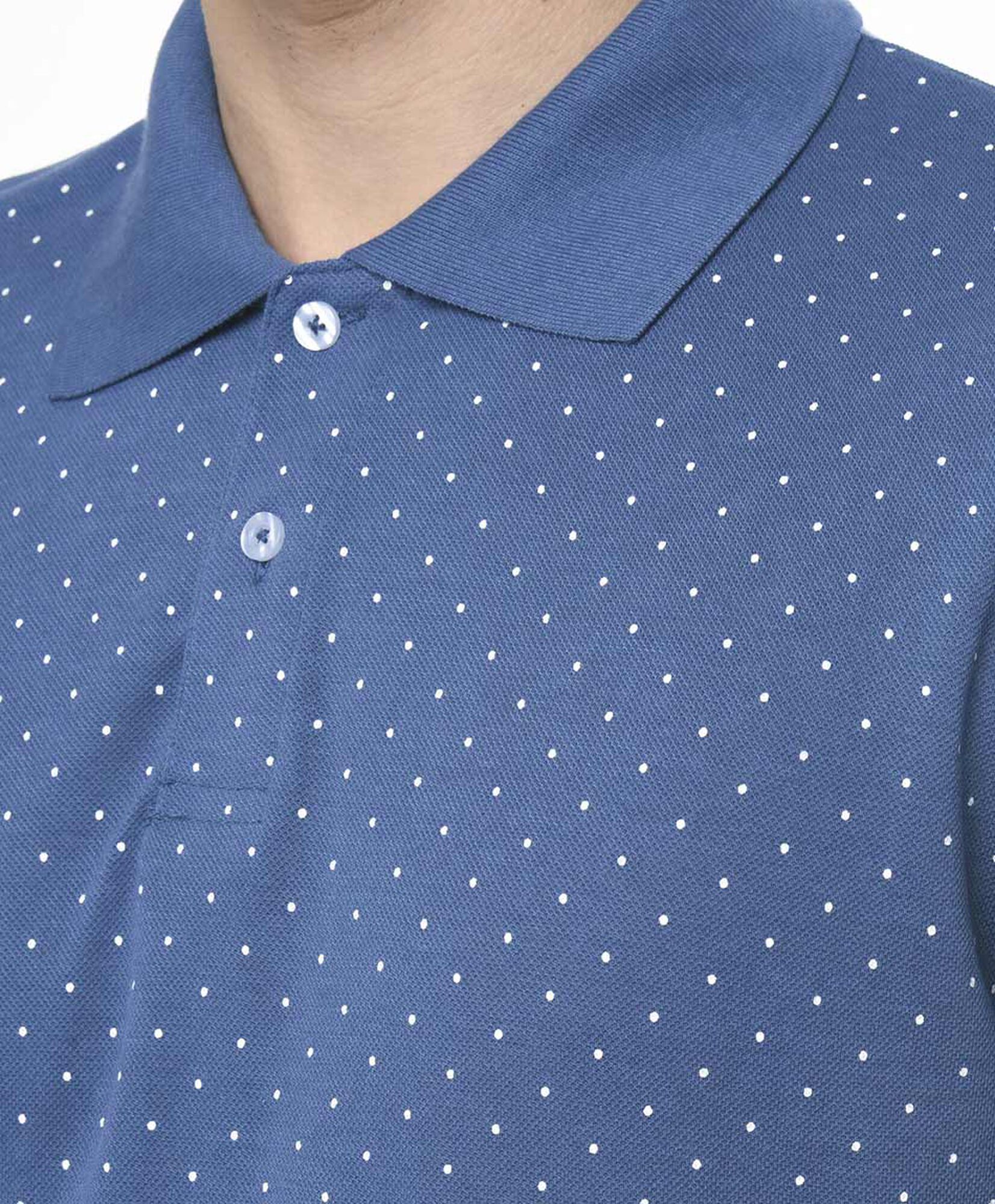 Polera hombre puntos cuello piqué Polera hombre puntos cuello piqué