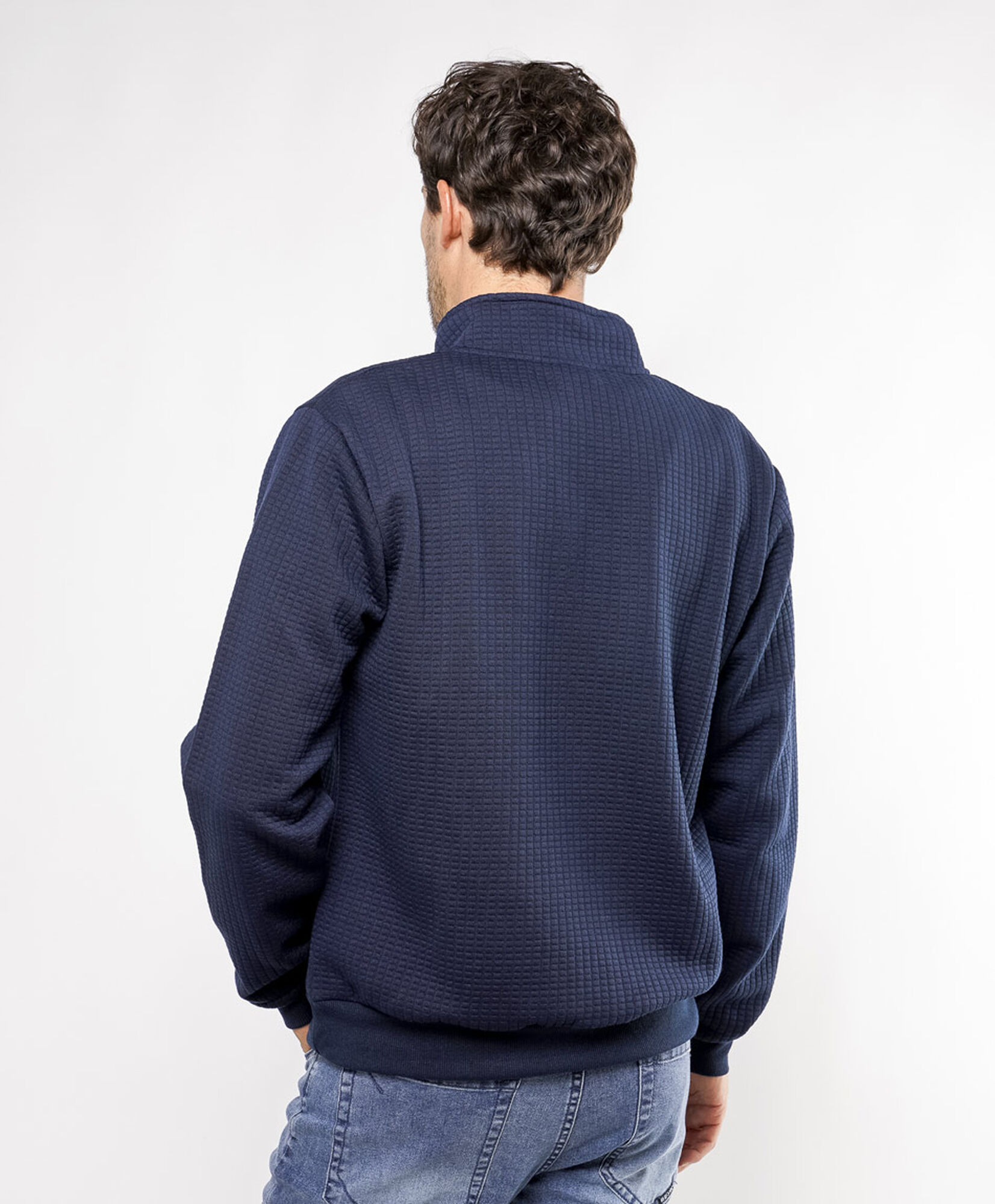 Sweater hombre medio cierre liso Sweater hombre medio cierre liso