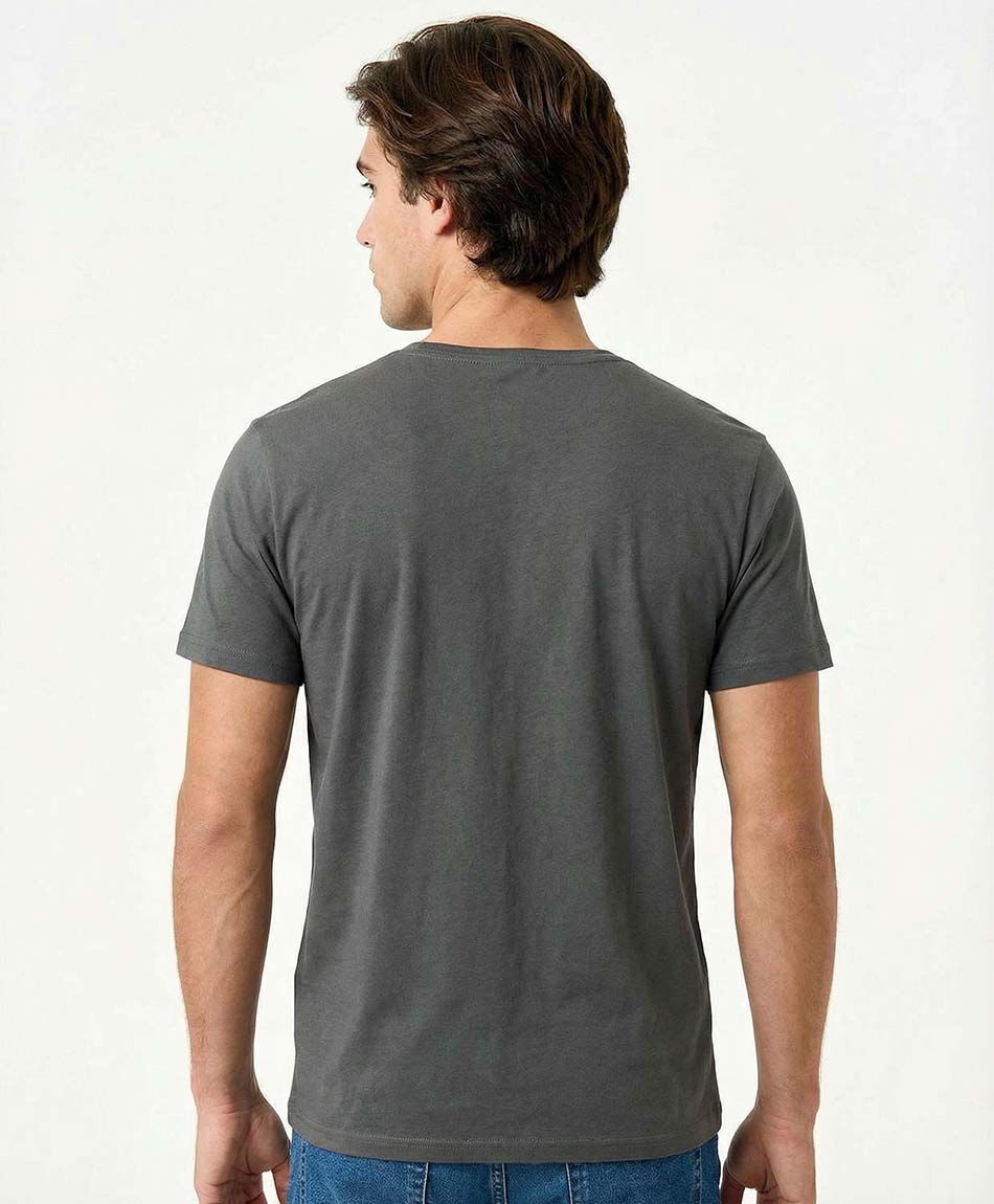 Polera hombre lisa manga corta