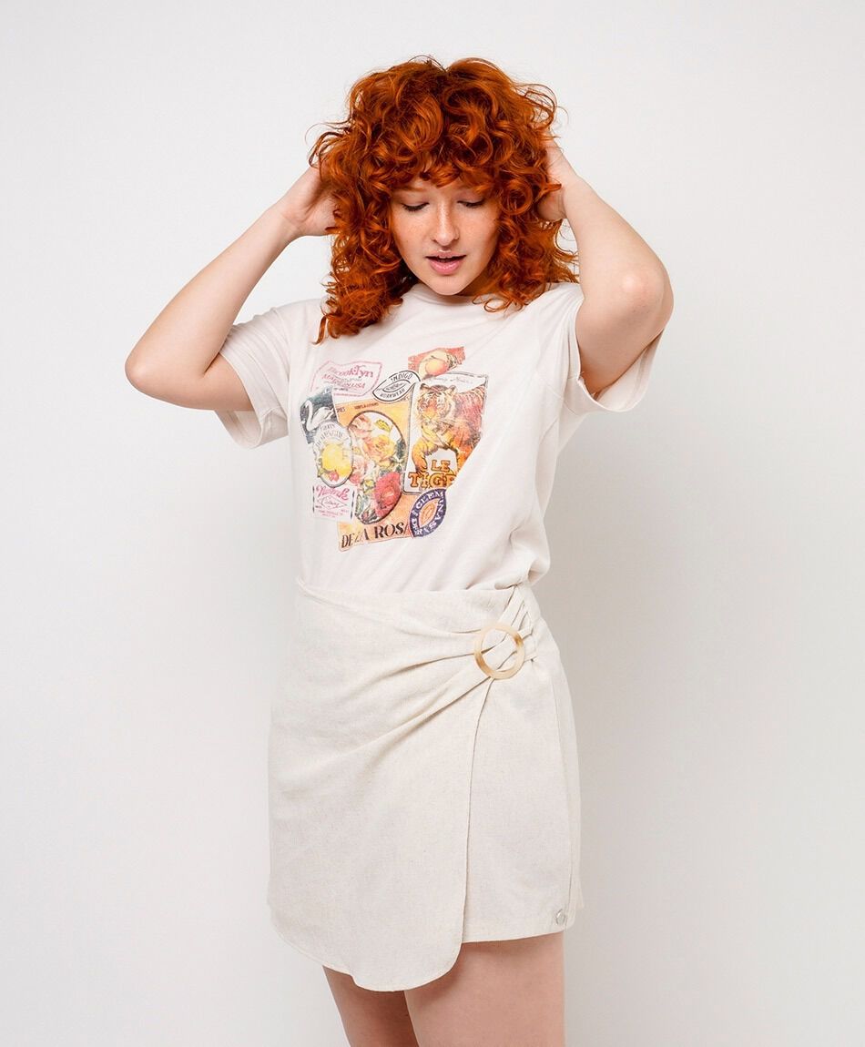 Short mujer cruzada argolla