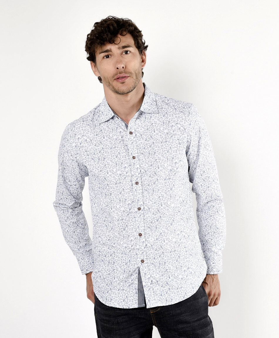 Camisa hombre flores