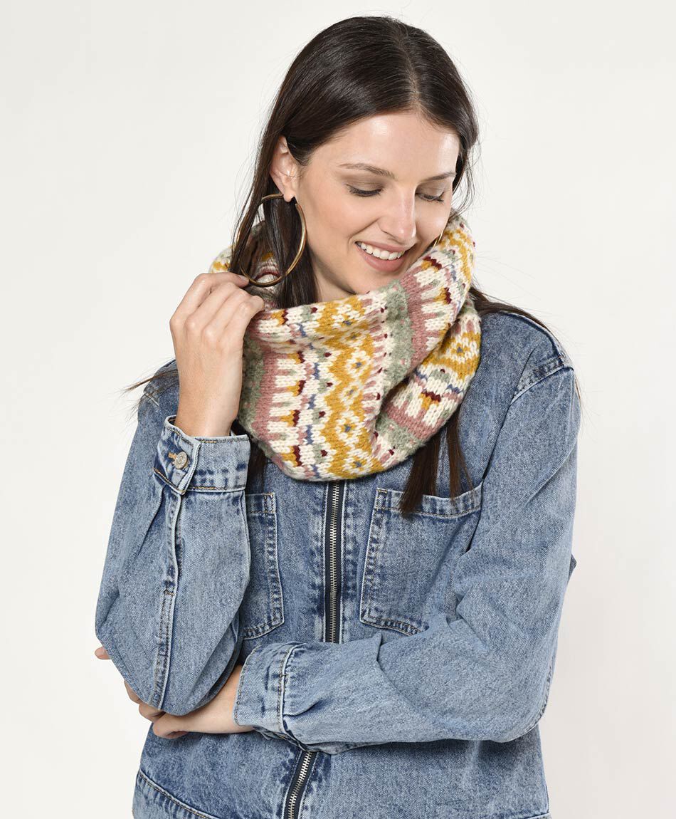 Bufanda mujer gruesa colores