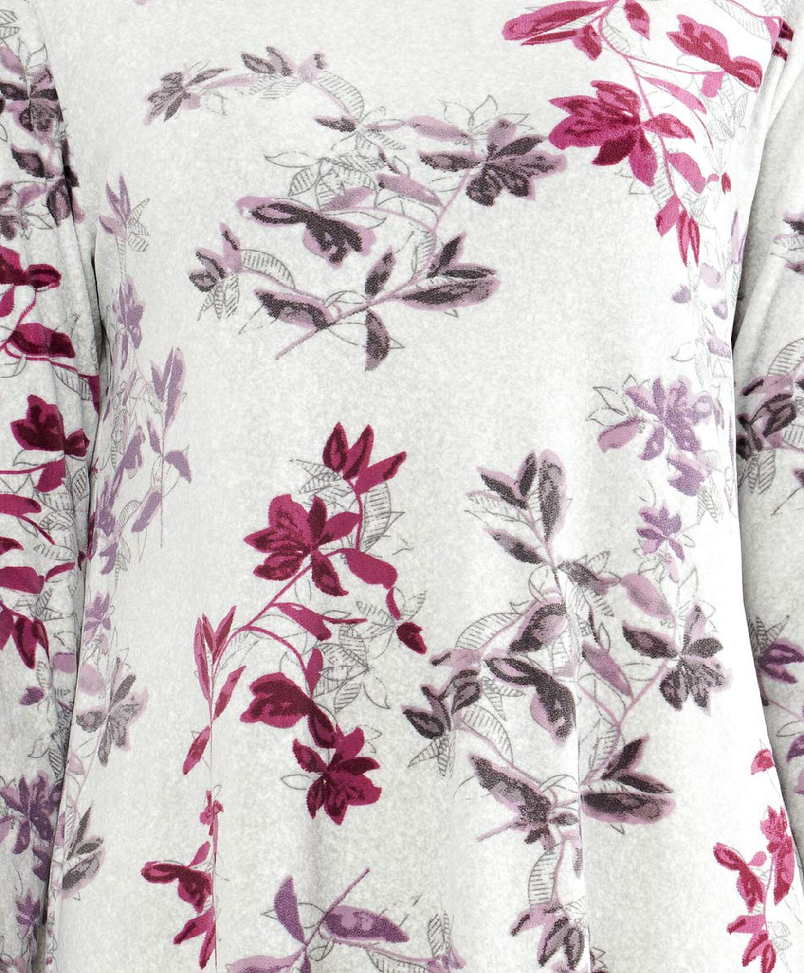 Camisa de dormir polar floreada Camisa de dormir polar floreada