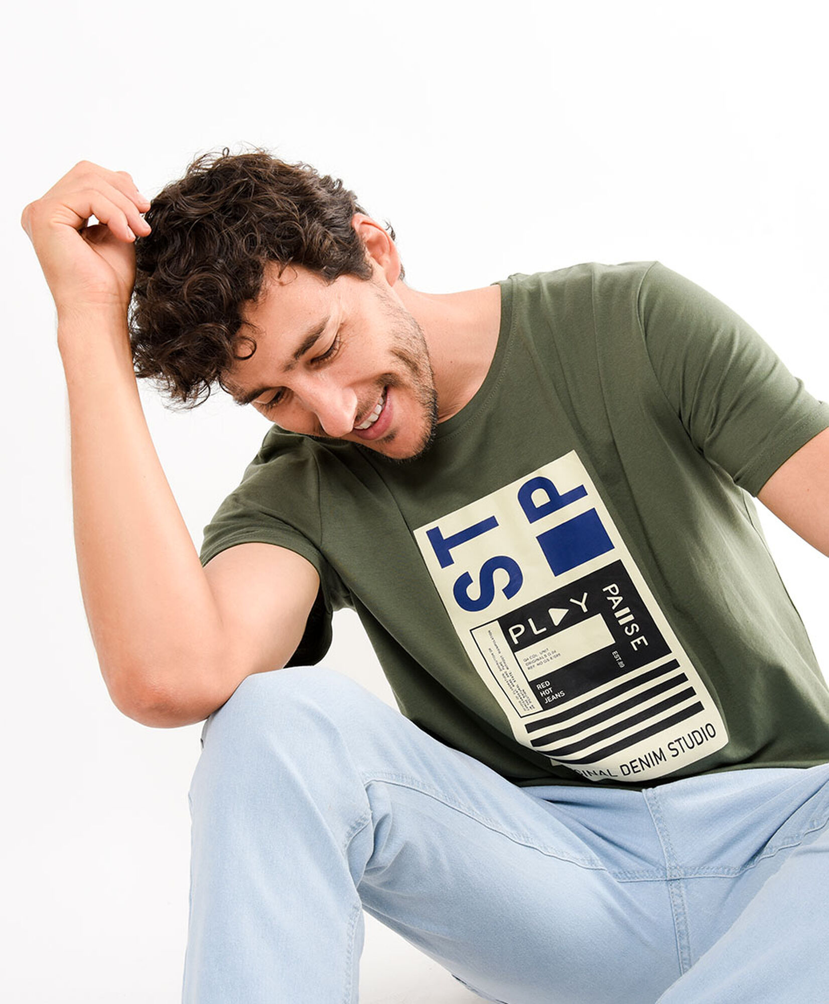 Polera hombre estampado play Polera hombre estampado play