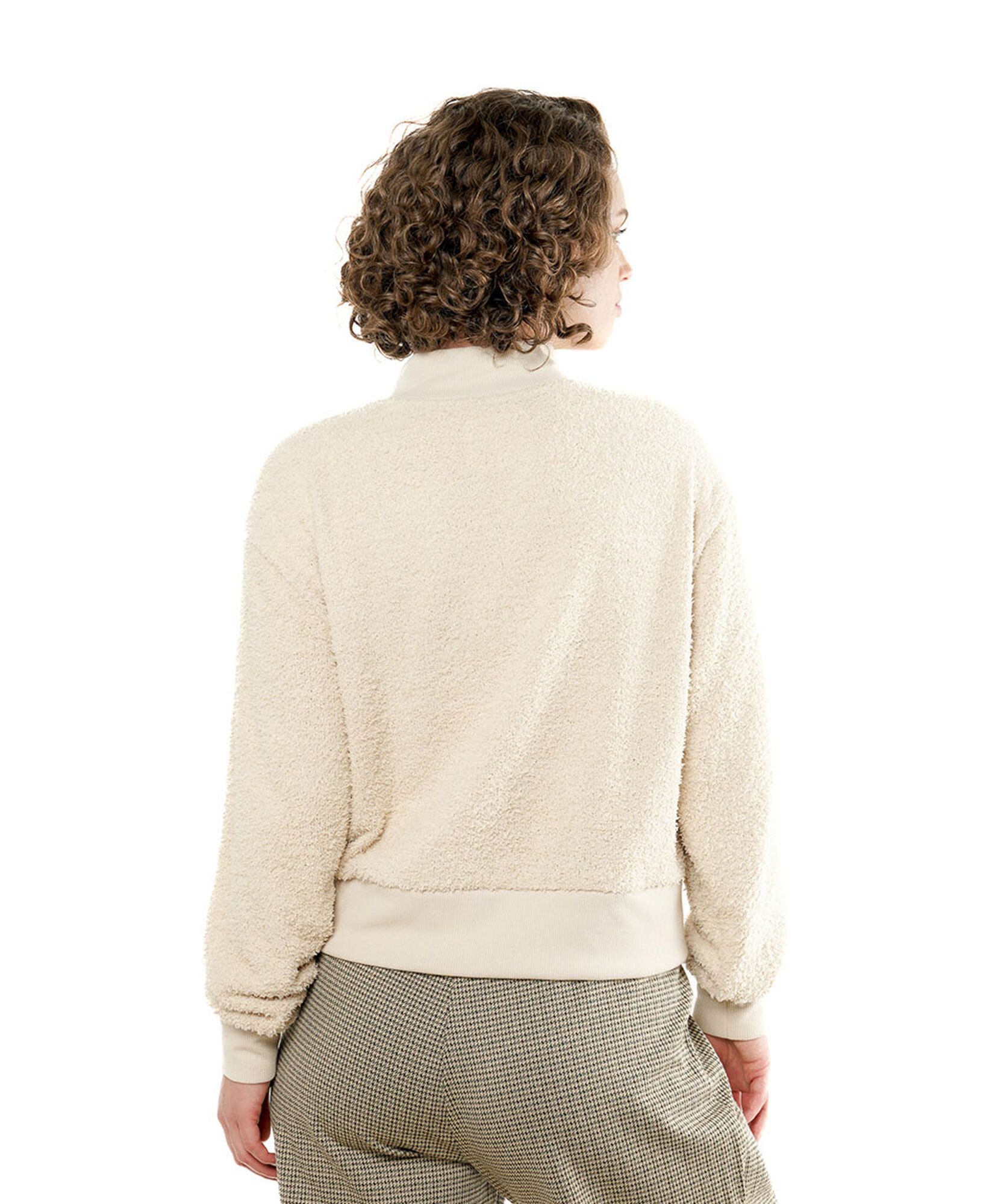 Polerón mujer crop textura Polerón mujer crop textura