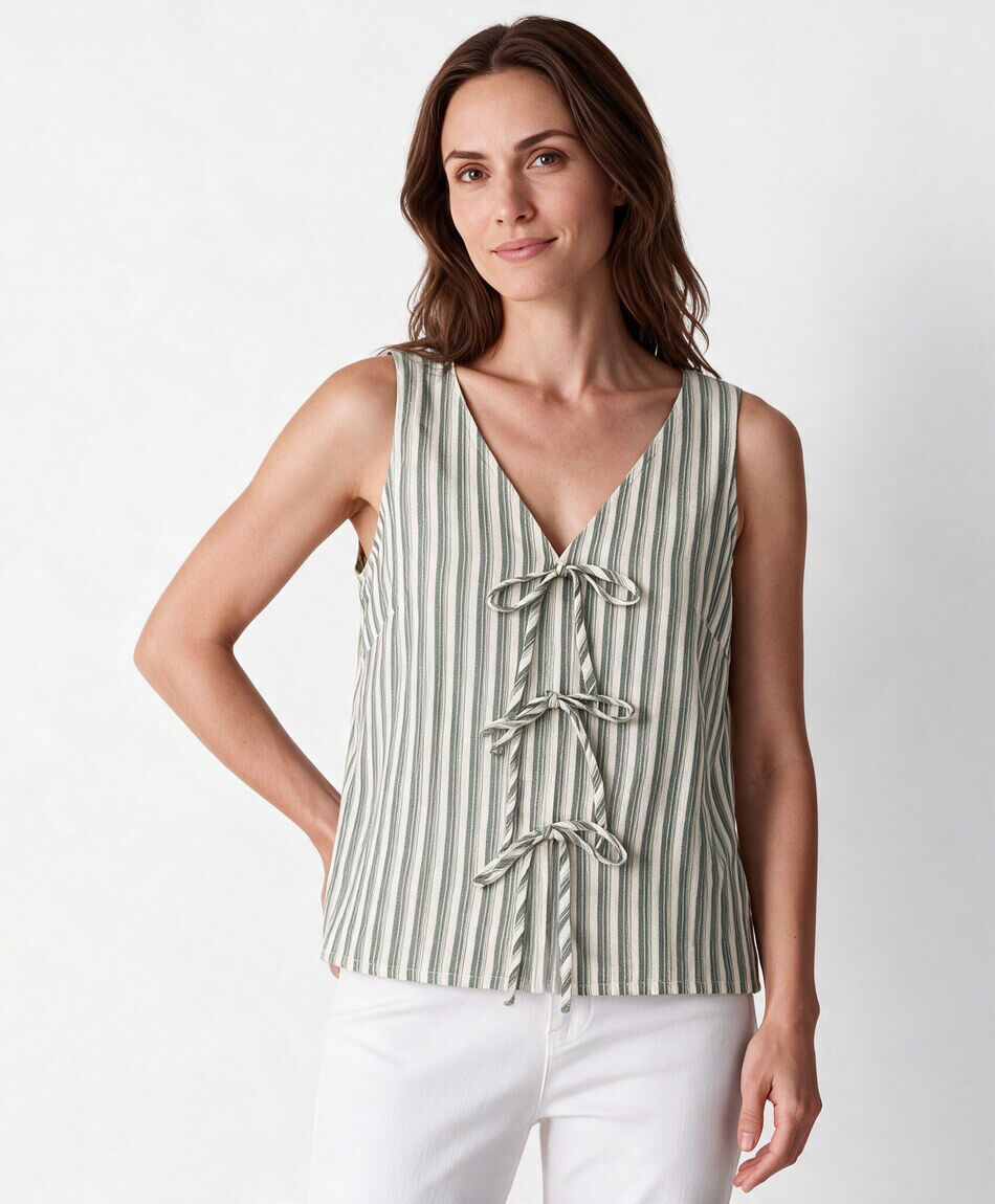 Blusa mujer vest l&iacute;neas