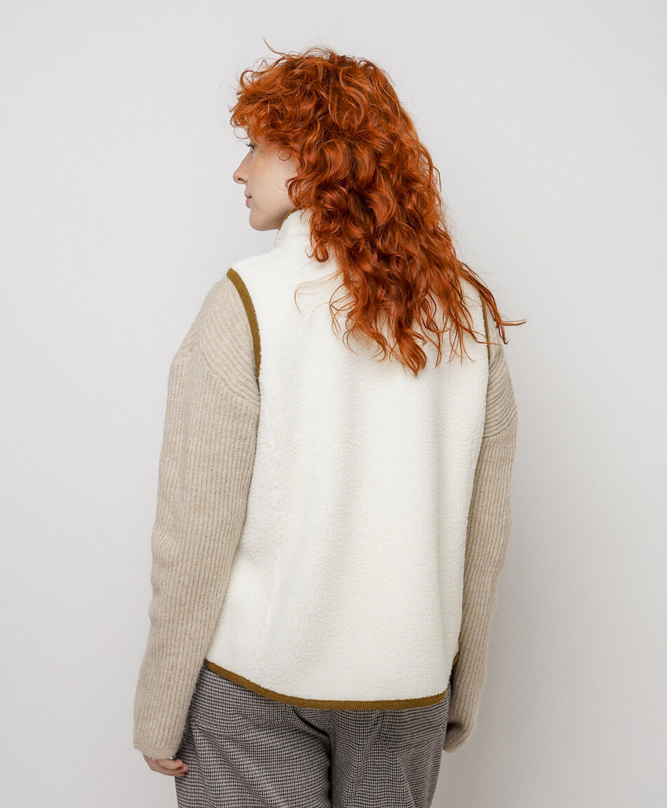 Polar mujer sherpa sin mangas