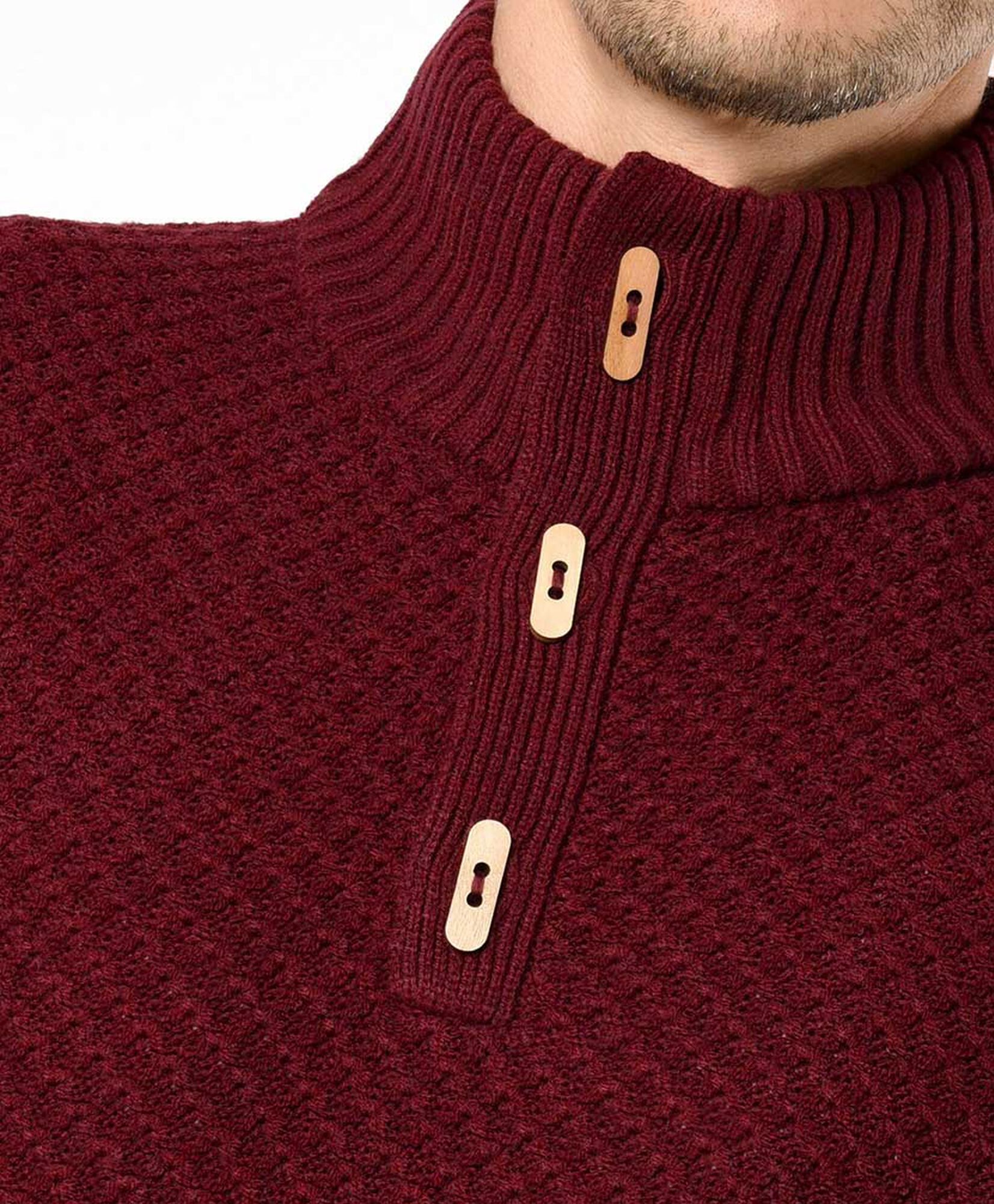 Sweater hombre tejido cuello alto Sweater hombre tejido cuello alto