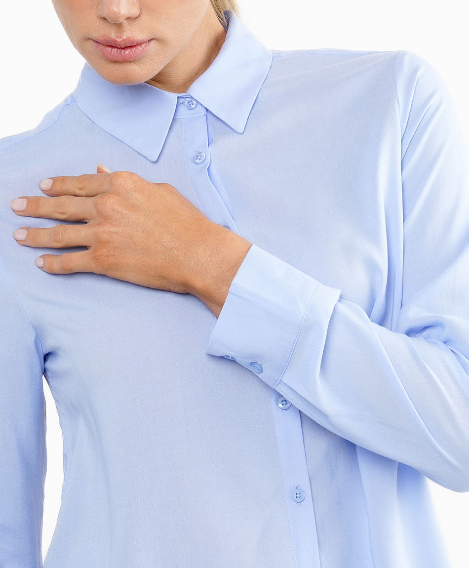 Blusa mujer lisa camisera