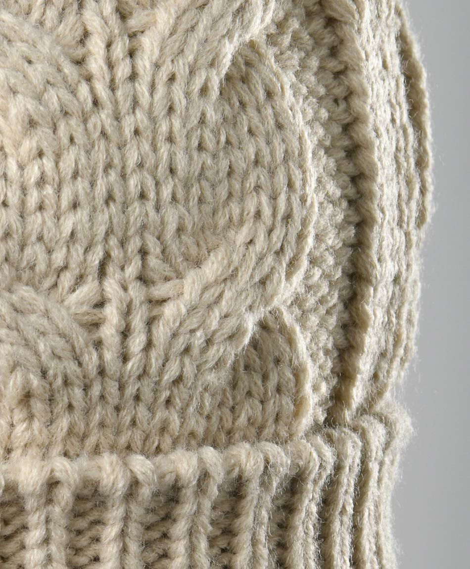 Gorro hombre tejido trenzado