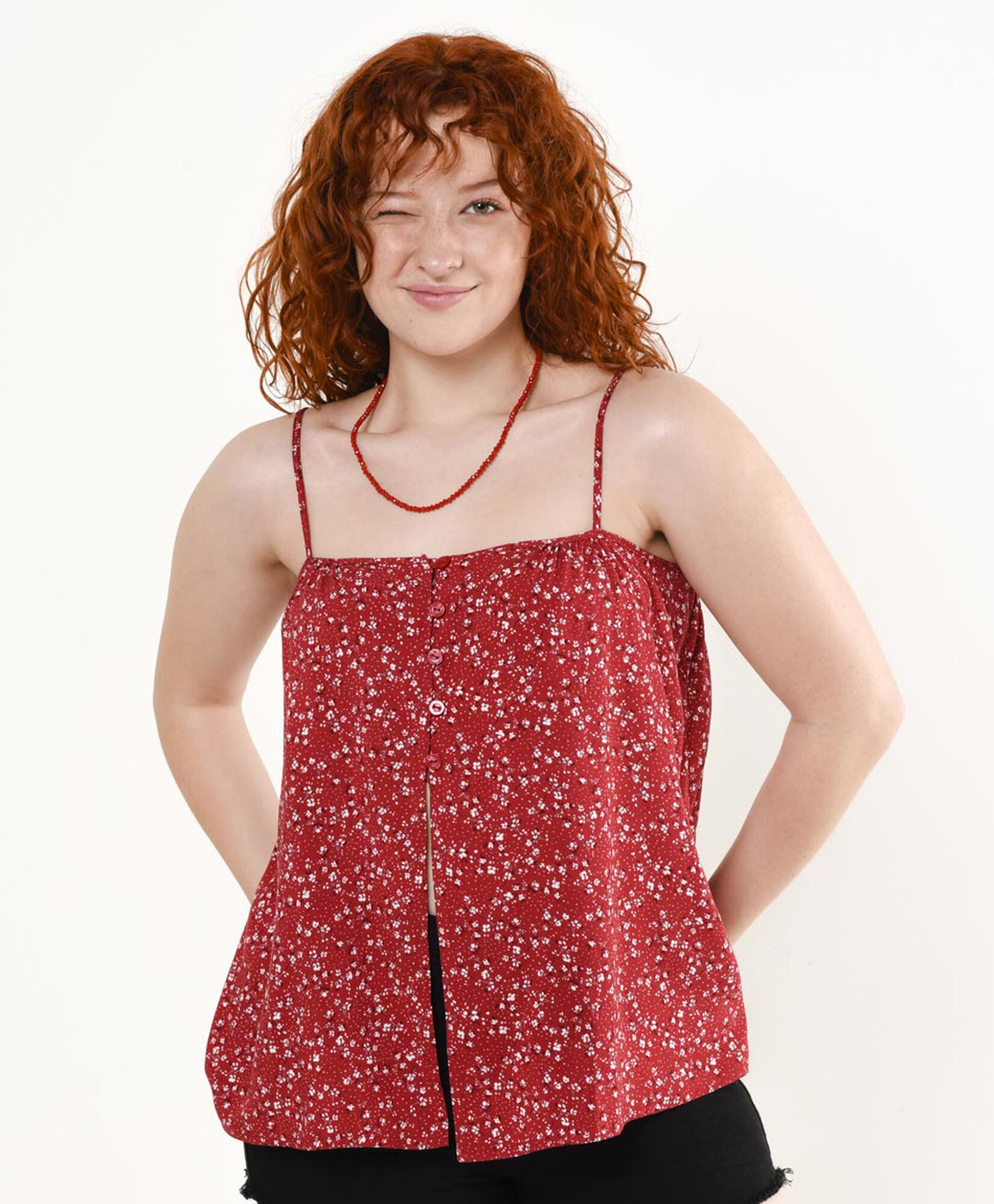 Blusa mujer floreada abierta Blusa mujer floreada abierta