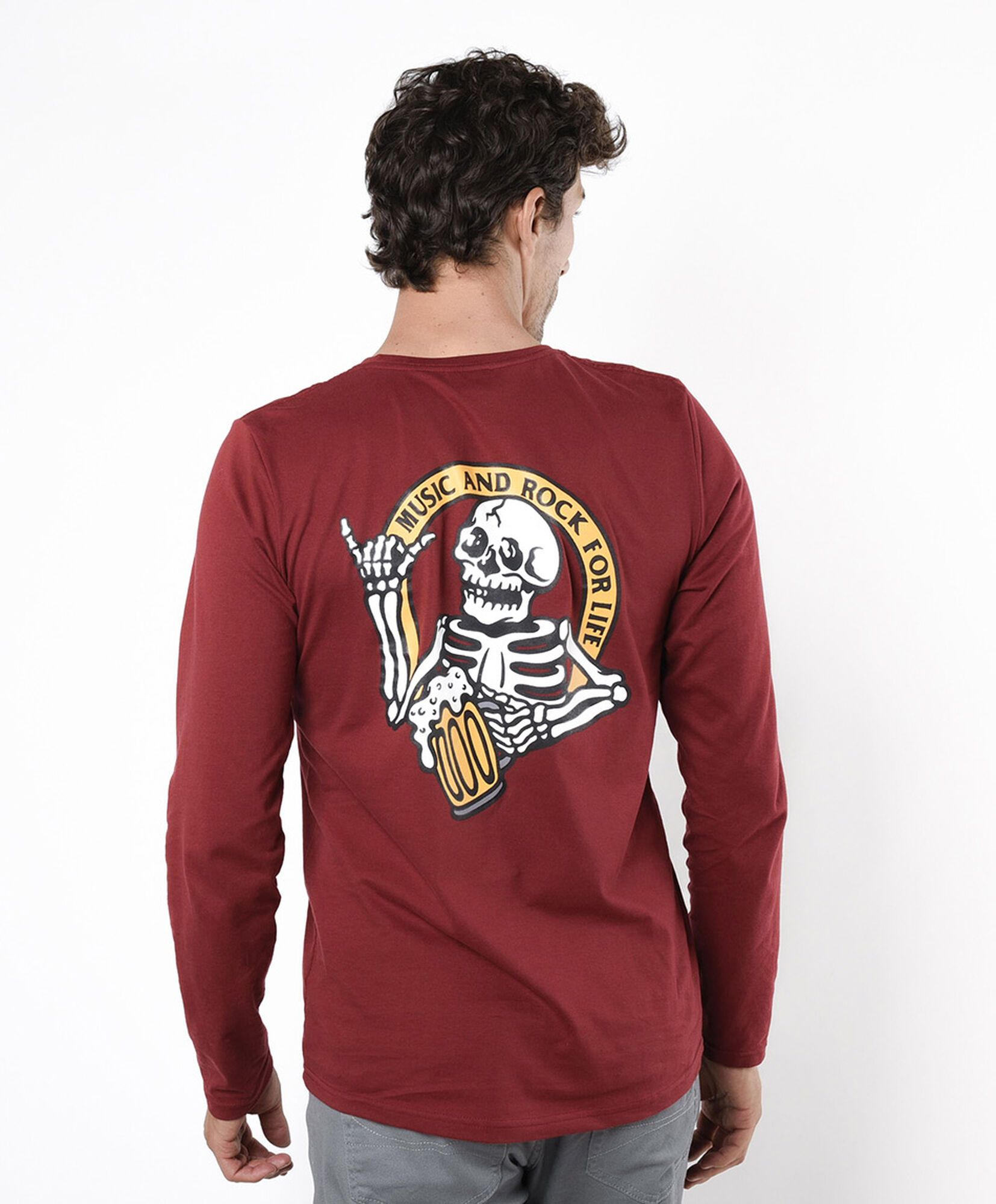 Polera hombre esqueleto Polera hombre esqueleto