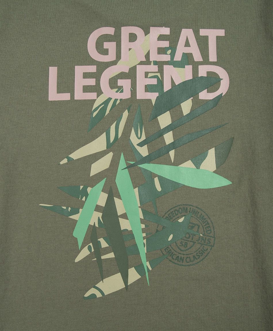 Polera hombre doble estampado great legend