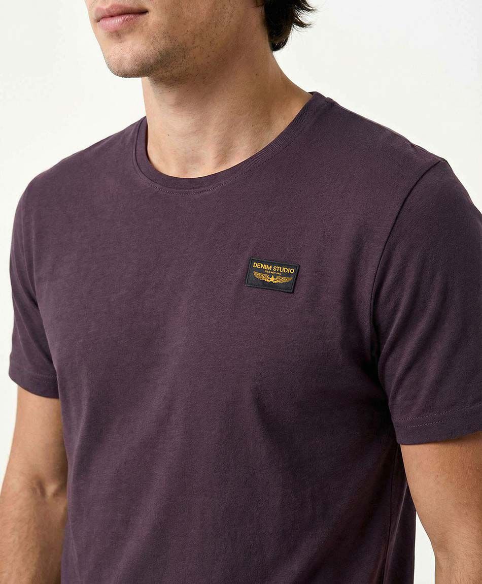 Polera hombre lisa denim studio