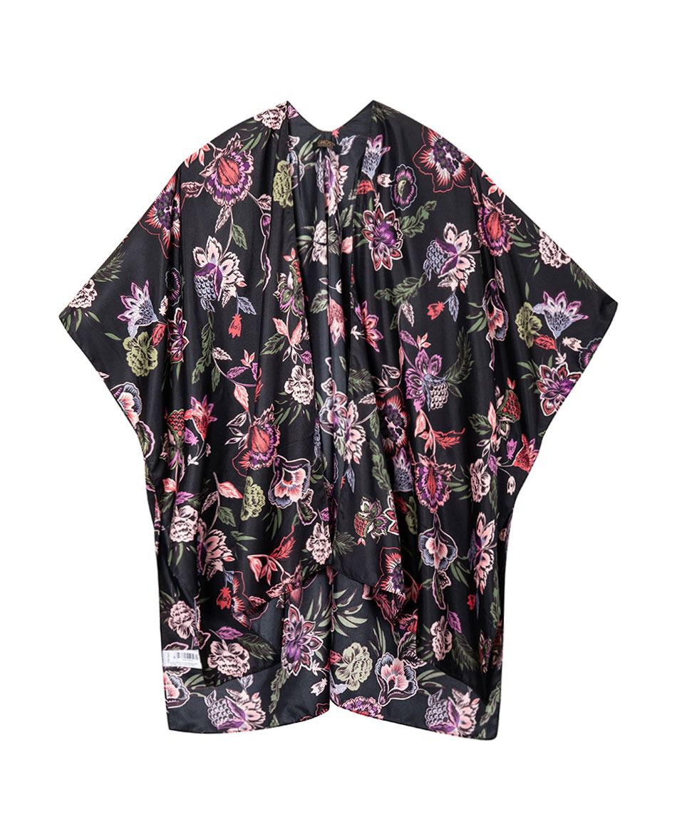 Pareo mujer floreado estilo sat&iacute;n