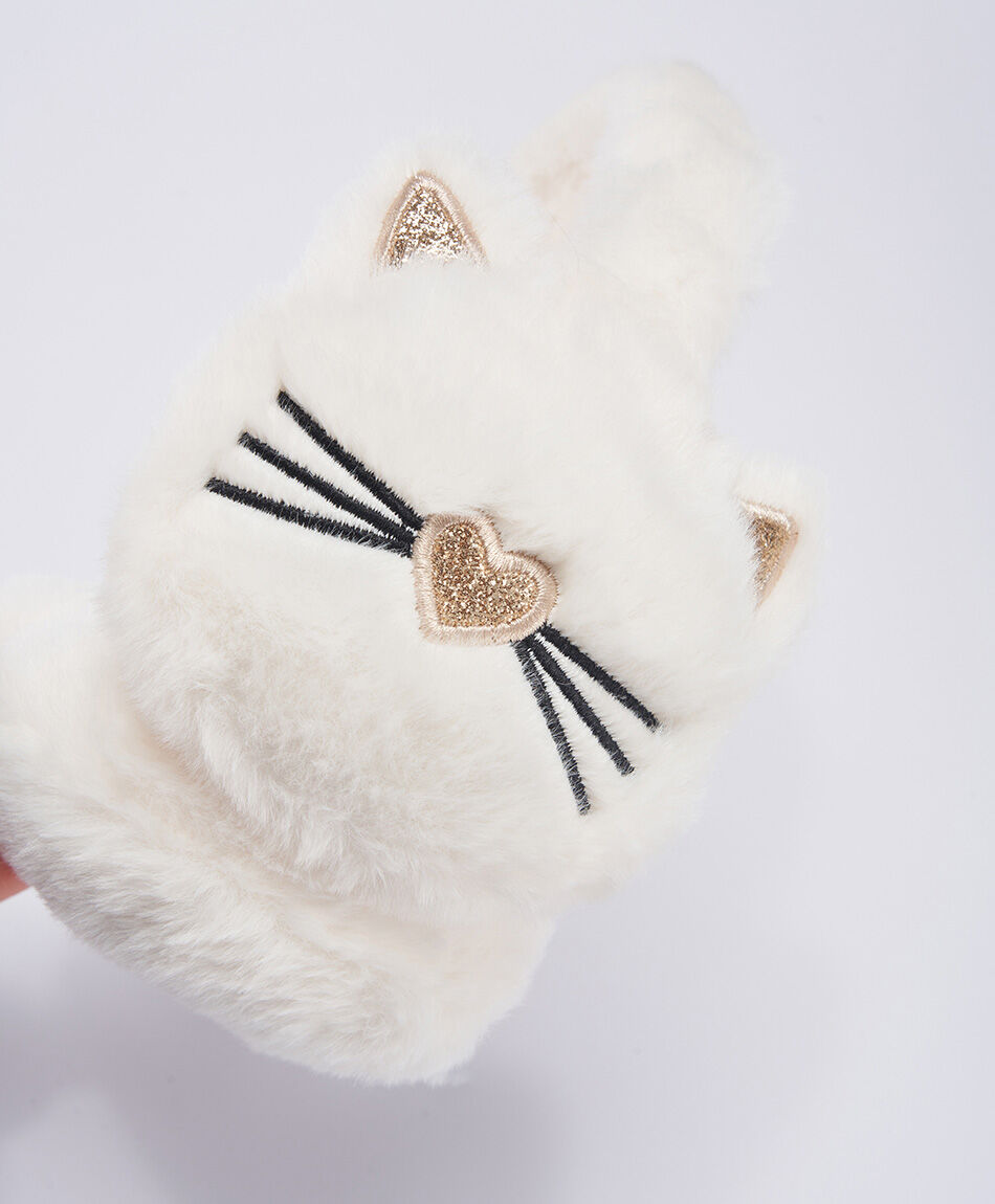 Orejeras ni&ntilde;a gatito