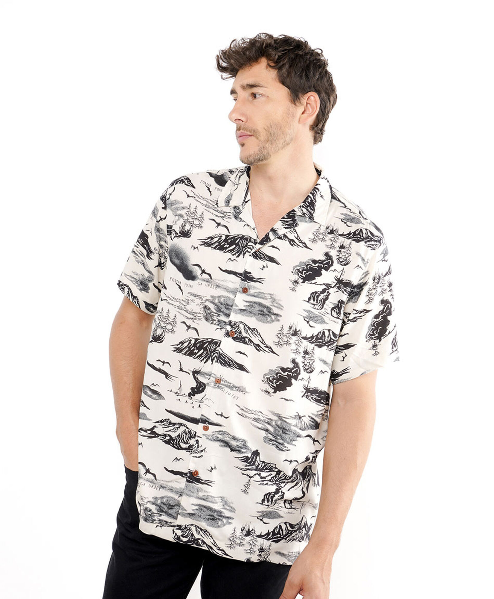 Camisa hombre diseño gaviotas Camisa hombre diseño gaviotas