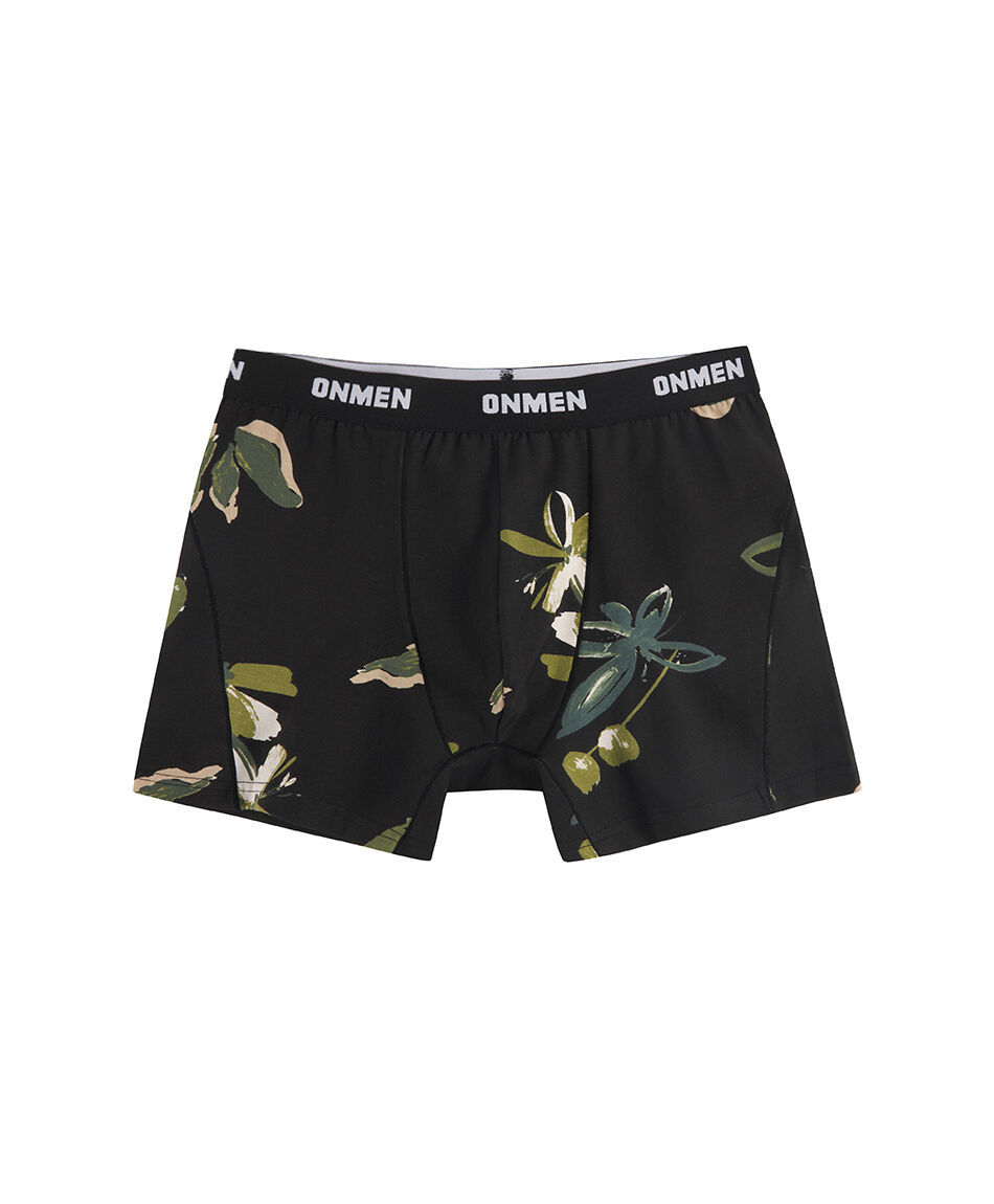 Pack 2 boxer hombre hojas puntos